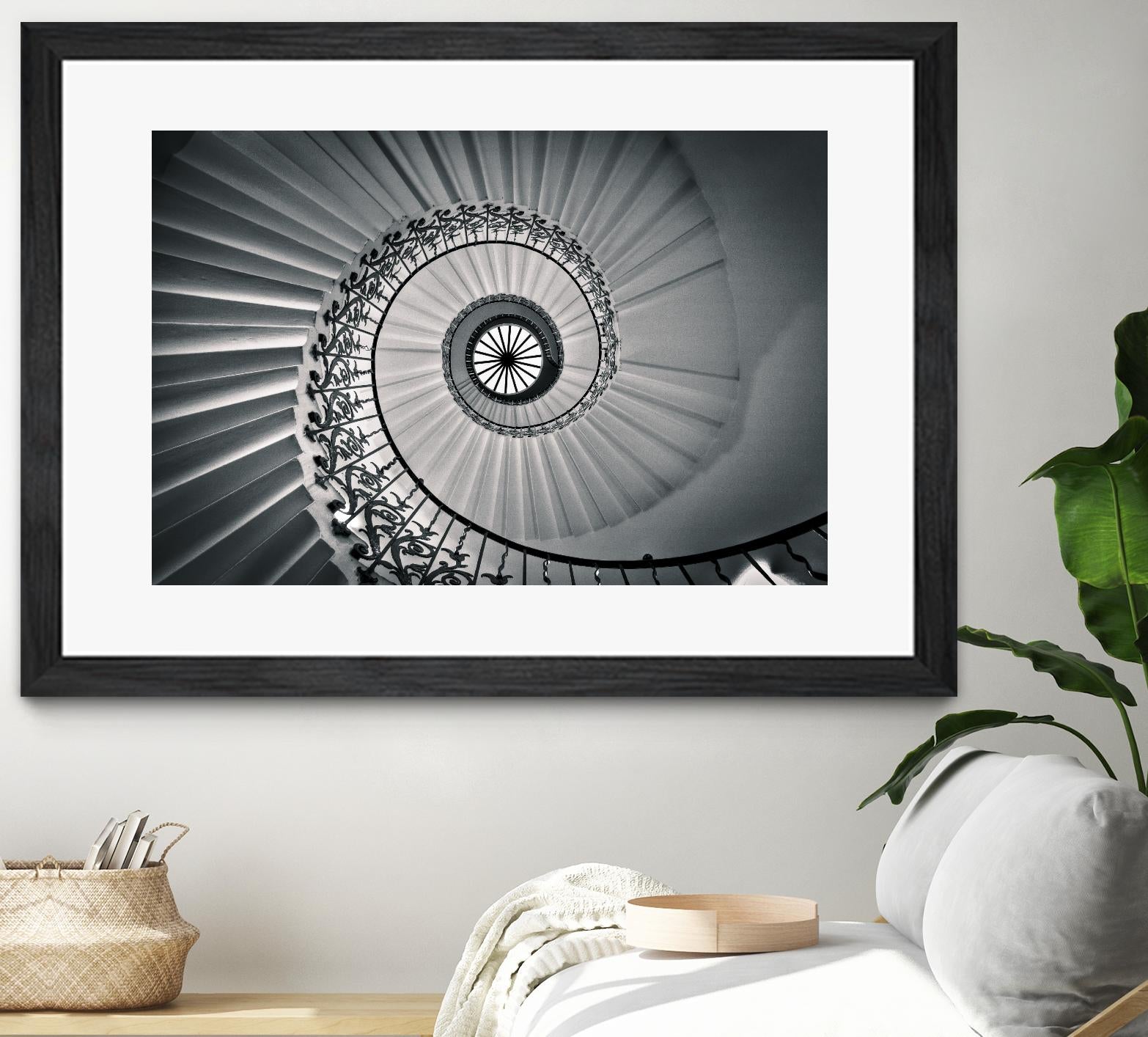 The Tulip Staircase, Greenwich by Nick Jackson on GIANT ART - black architectural