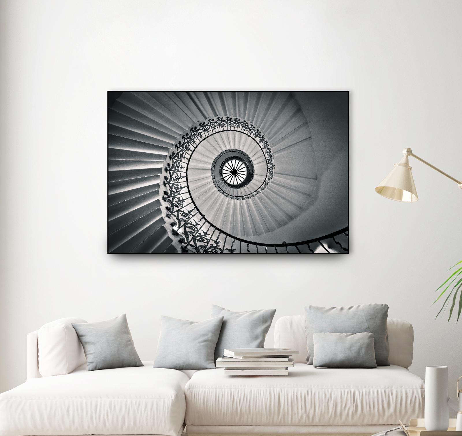 The Tulip Staircase, Greenwich by Nick Jackson on GIANT ART - black architectural