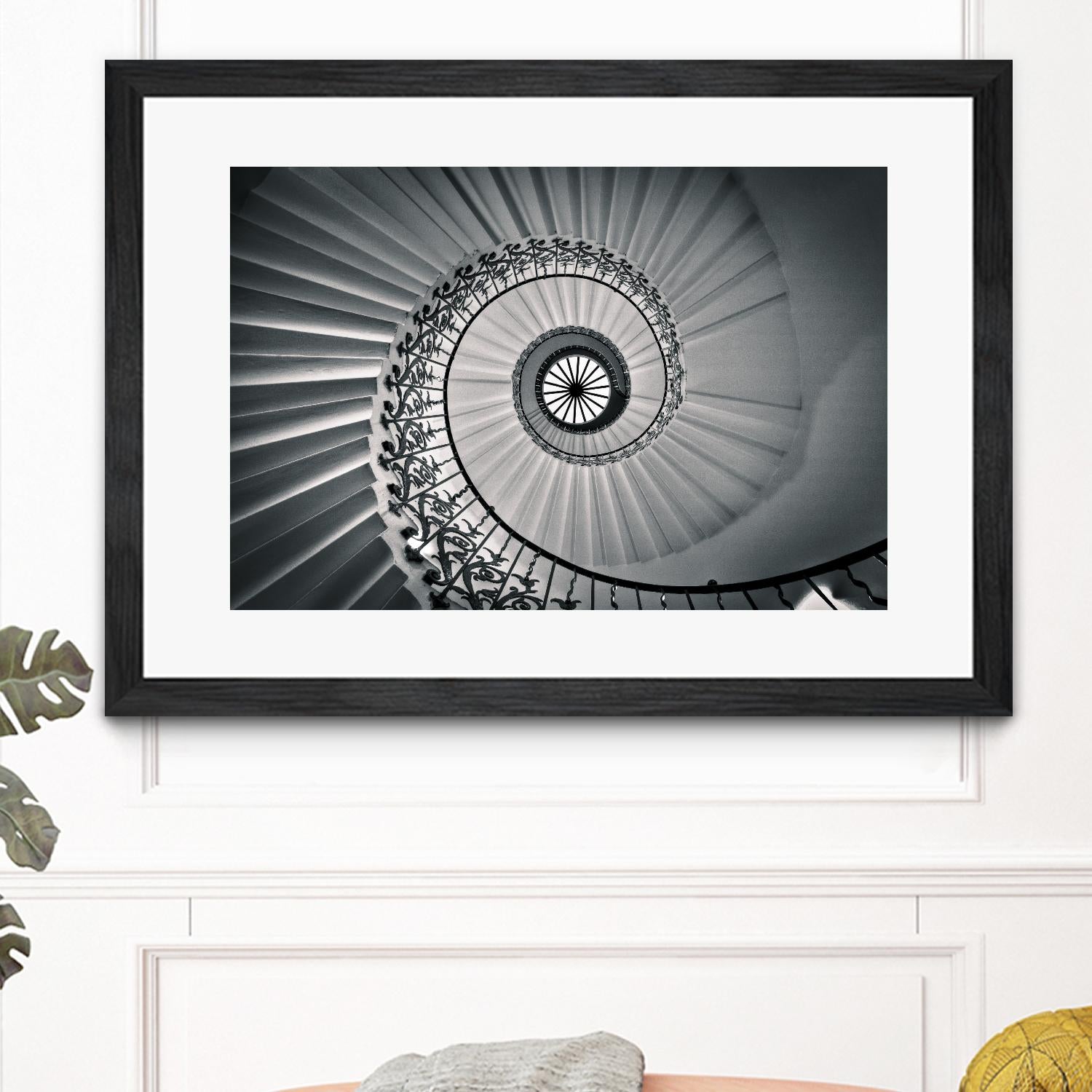 The Tulip Staircase, Greenwich by Nick Jackson on GIANT ART - black architectural