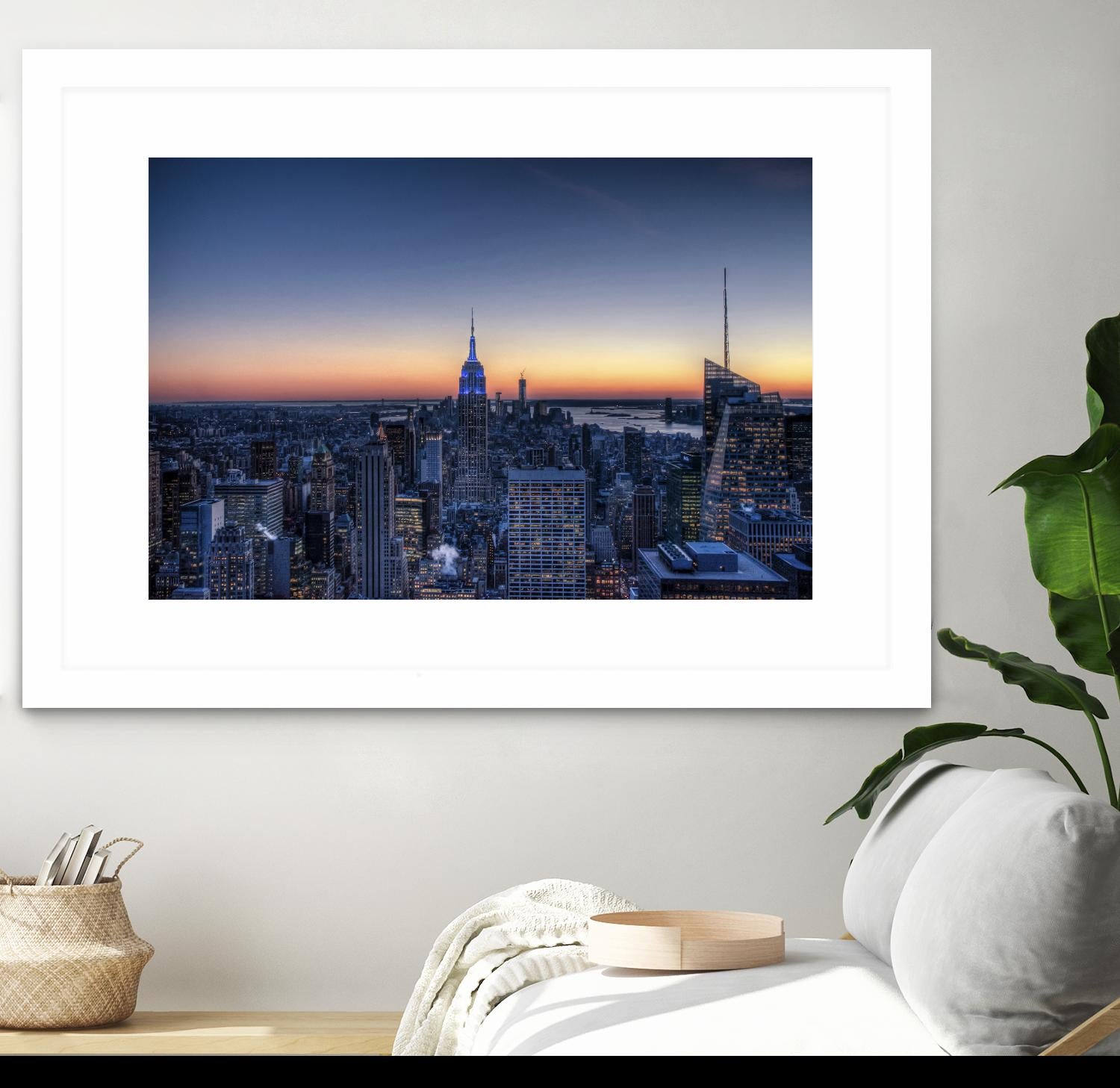 Top of the Rockefeller Center, New York by Nick Jackson on GIANT ART - blue city scene