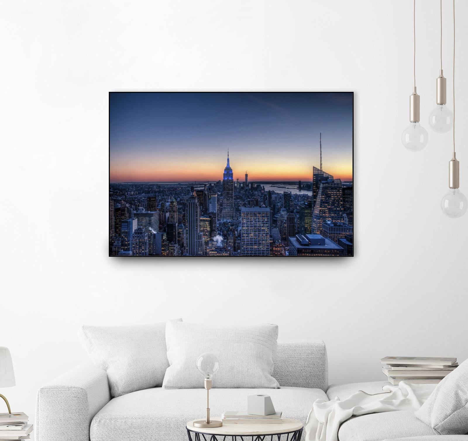 Top of the Rockefeller Center, New York by Nick Jackson on GIANT ART - blue city scene