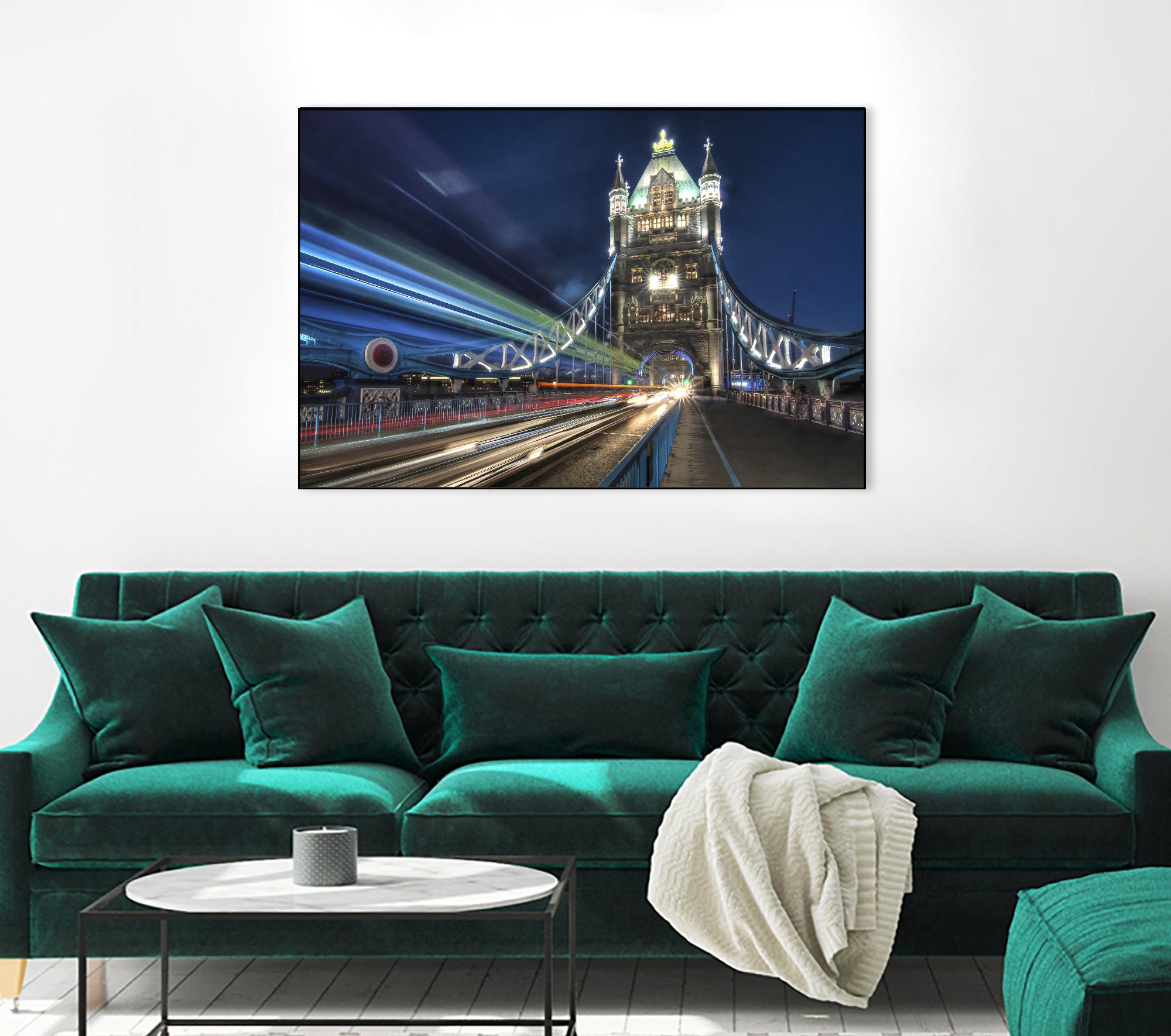 Tower Bridge traffic by Nick Jackson on GIANT ART - green city scene