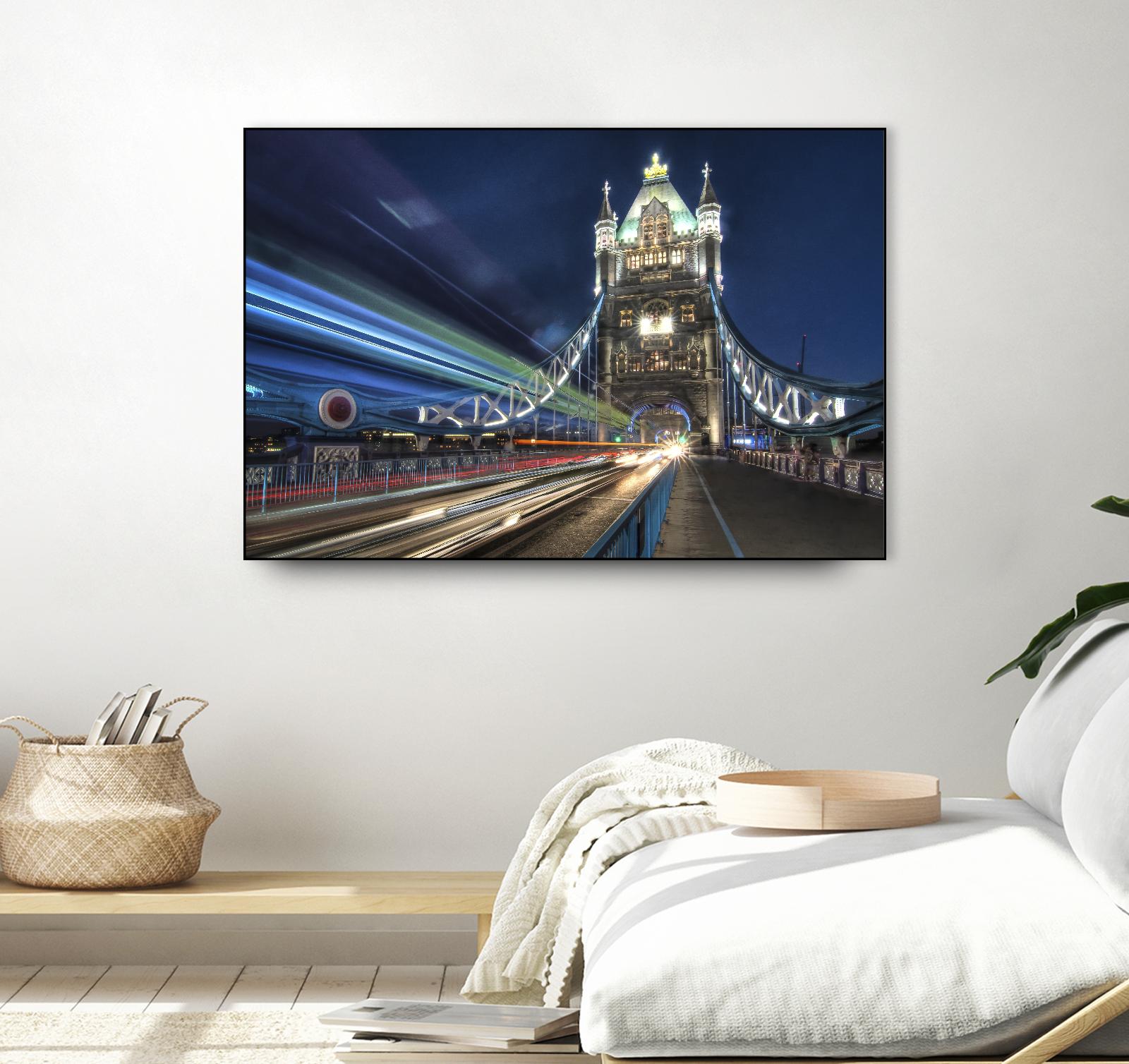 Tower Bridge traffic by Nick Jackson on GIANT ART - green city scene