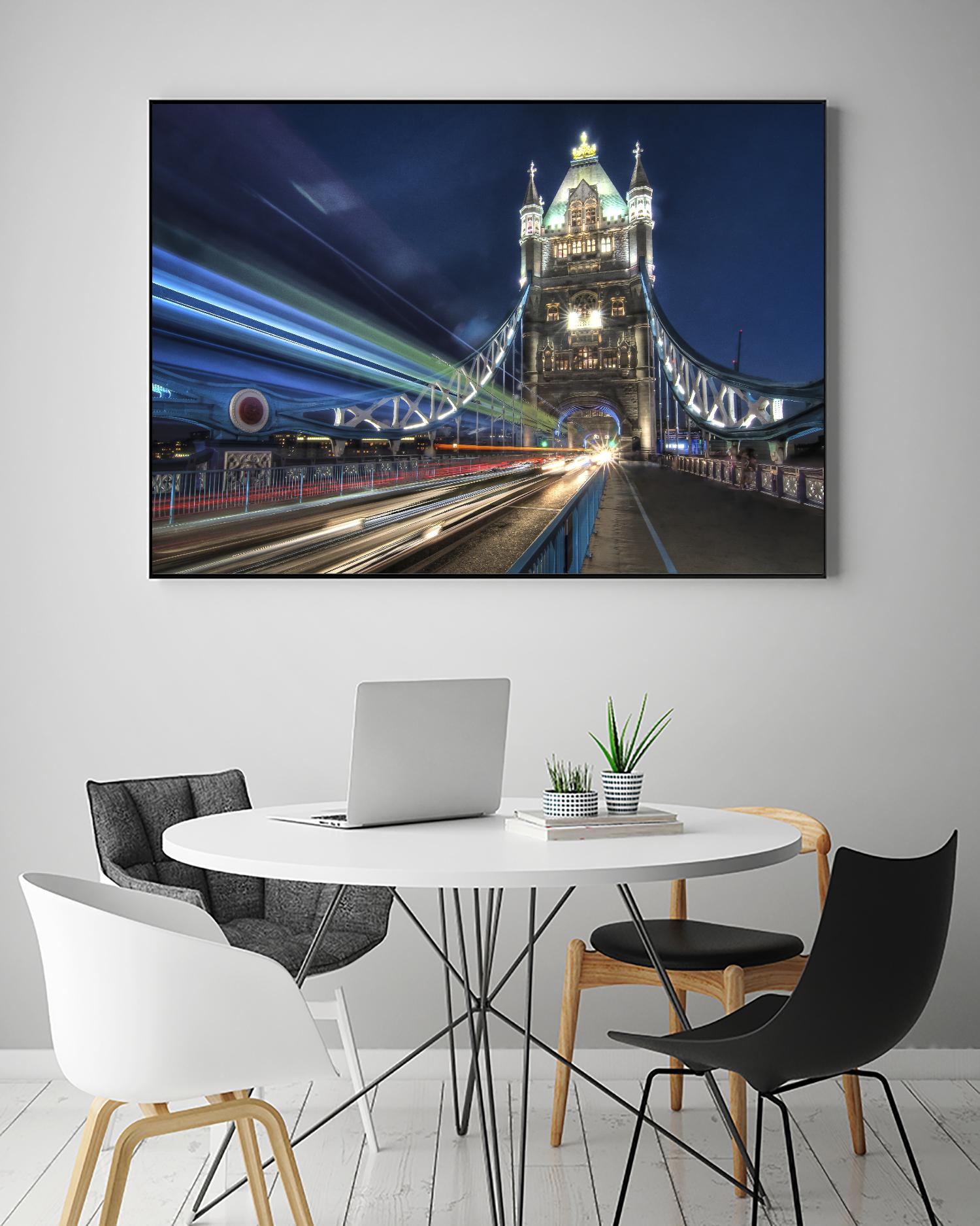 Tower Bridge traffic by Nick Jackson on GIANT ART - green city scene