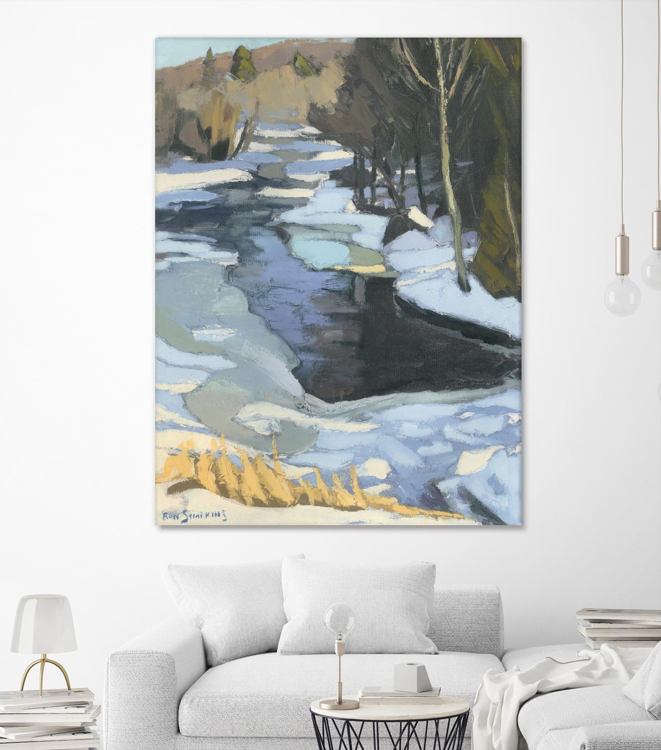 Blue Shadows by Ron Simpkins on GIANT ART - blue landscape