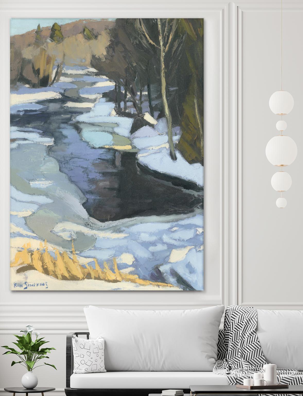 Blue Shadows by Ron Simpkins on GIANT ART - blue landscape