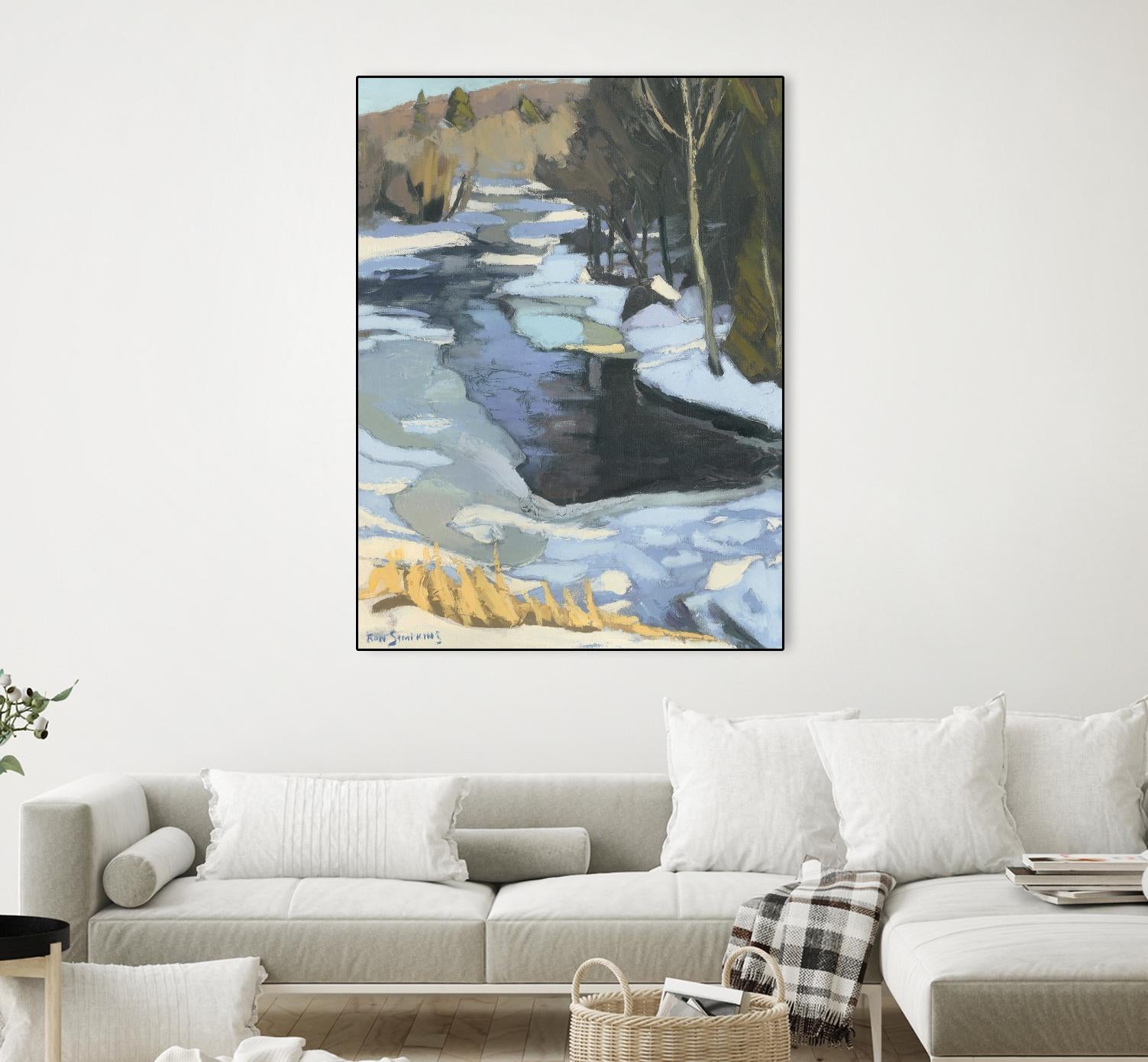 Blue Shadows by Ron Simpkins on GIANT ART - blue landscape