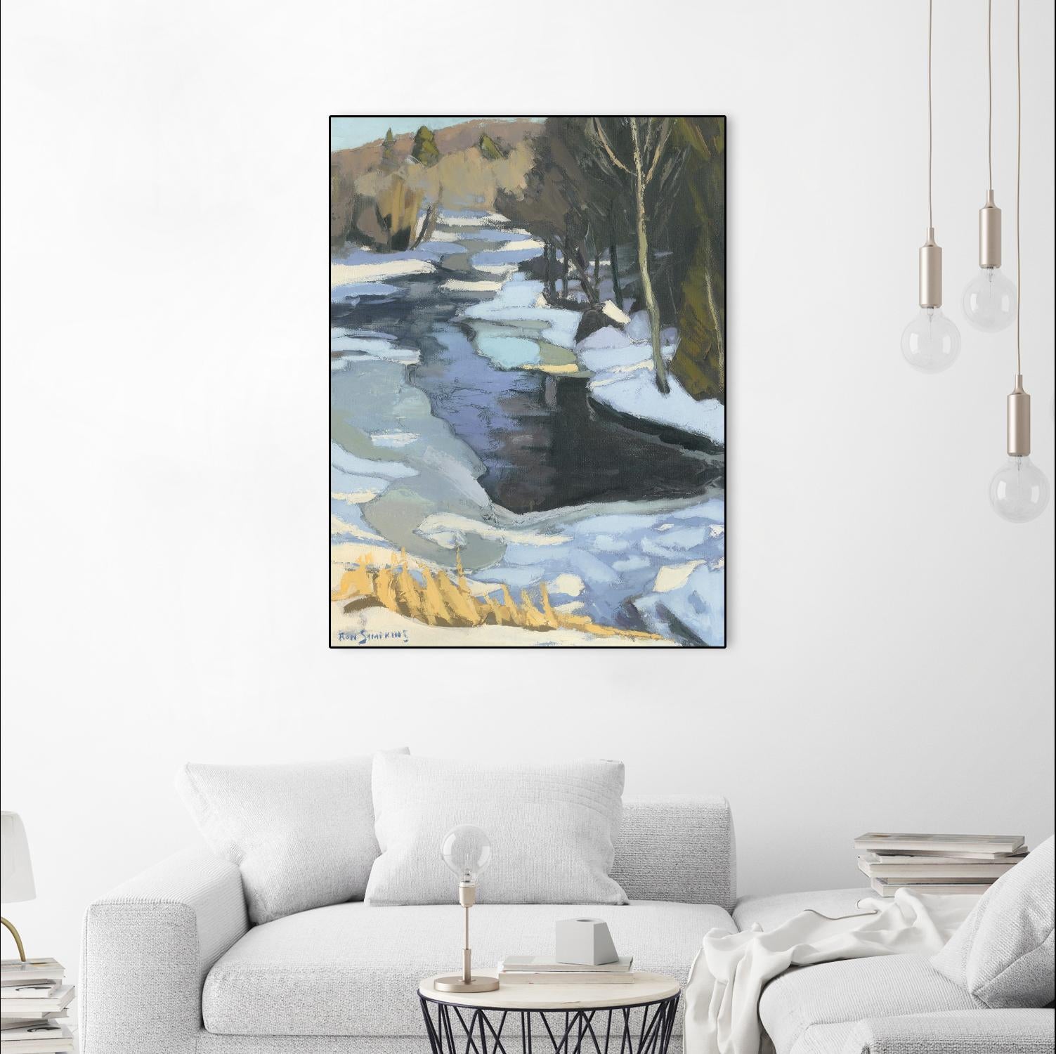 Blue Shadows by Ron Simpkins on GIANT ART - blue landscape