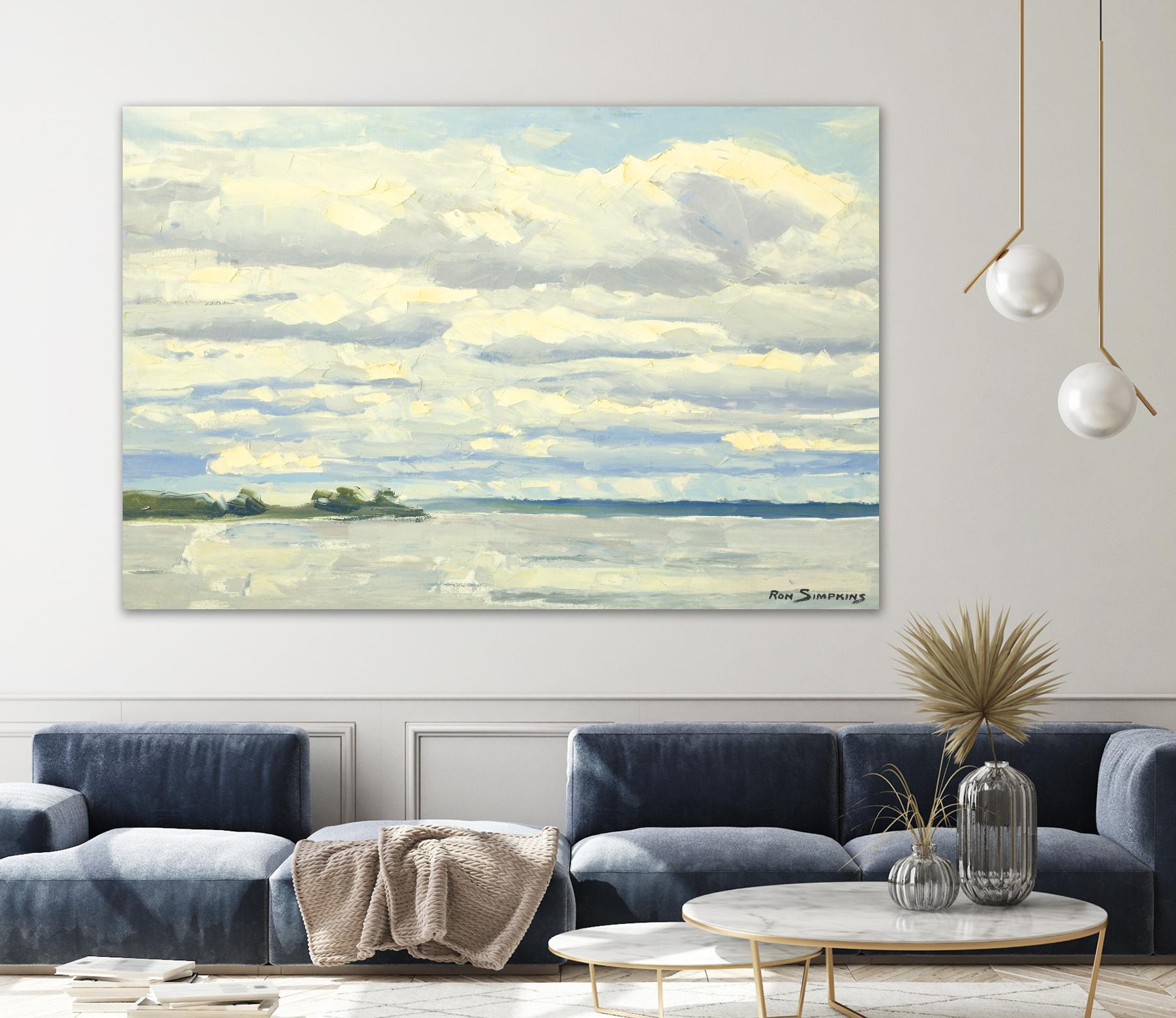 Never Ending Skies by Ron Simpkins on GIANT ART - grey landscape