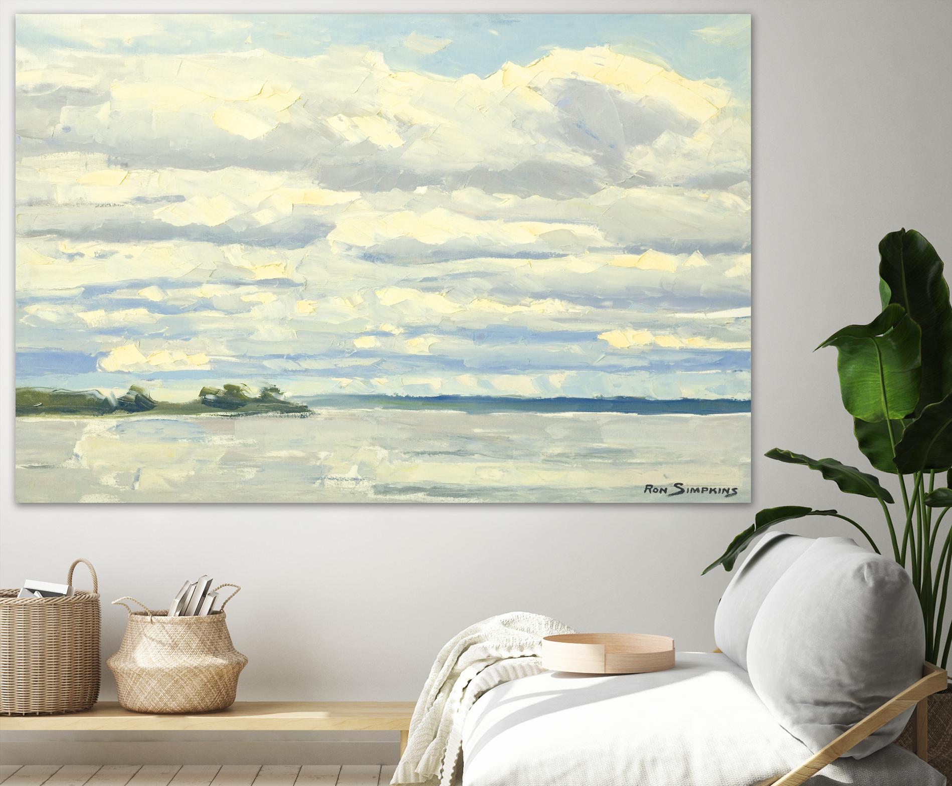 Never Ending Skies by Ron Simpkins on GIANT ART - grey landscape