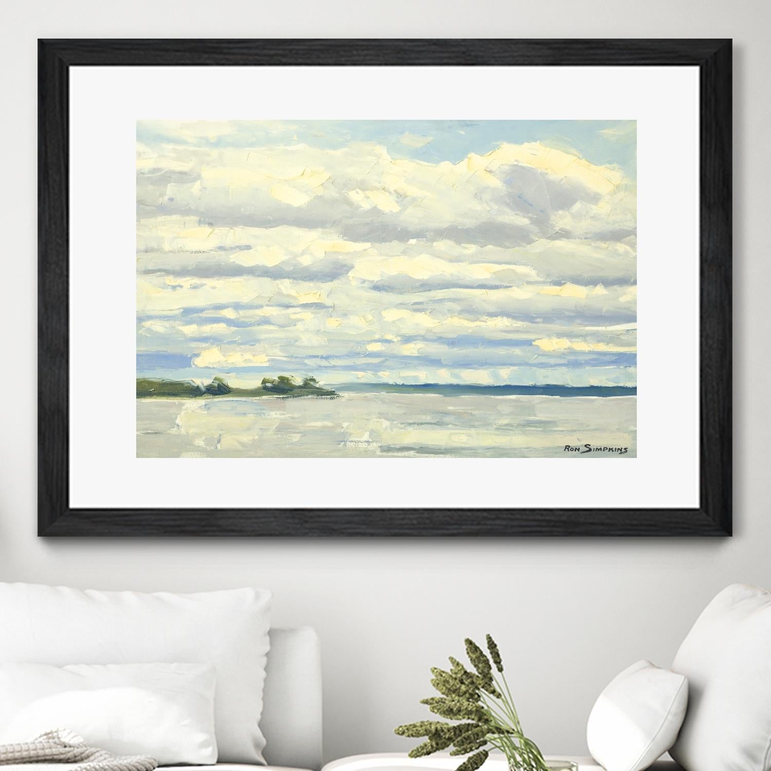 Never Ending Skies by Ron Simpkins on GIANT ART - white landscape canadien