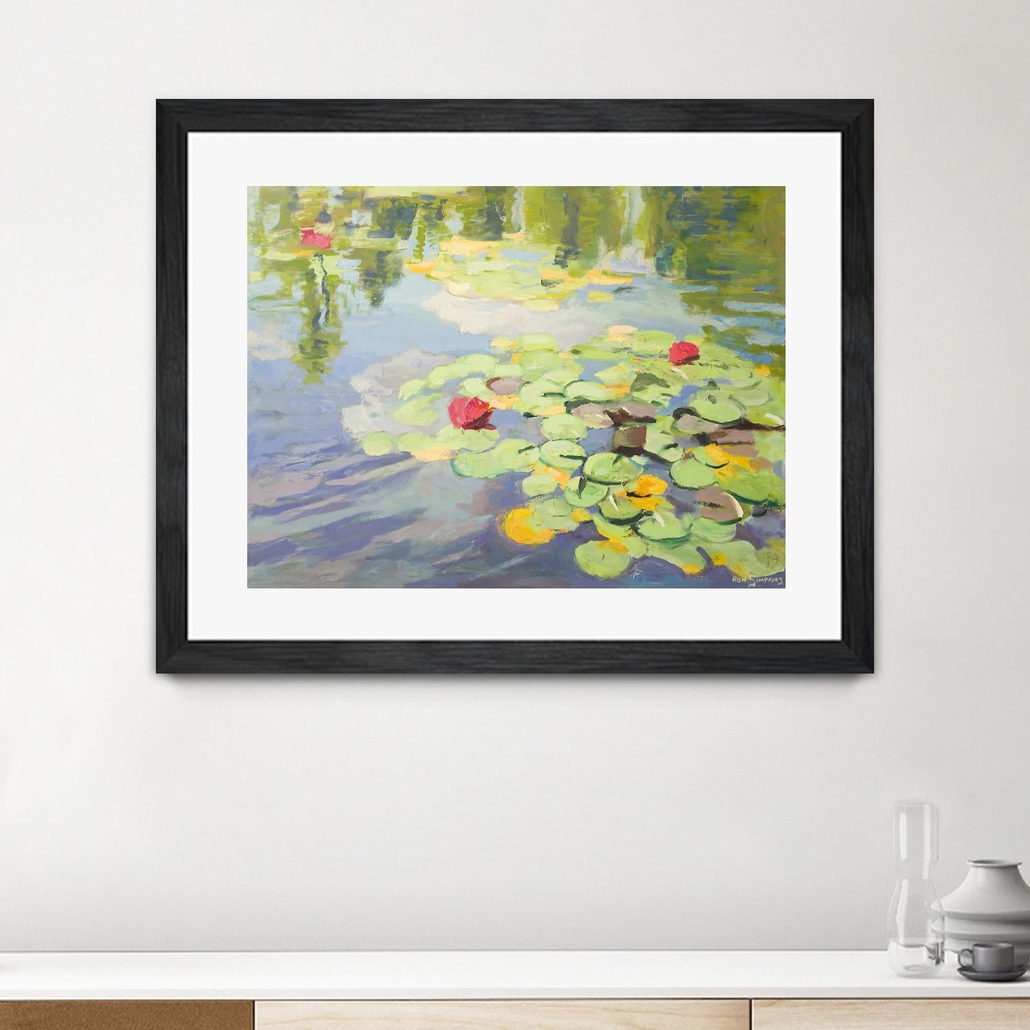 No Cloudy Days by Ron Simpkins on GIANT ART - green landscape water lilies