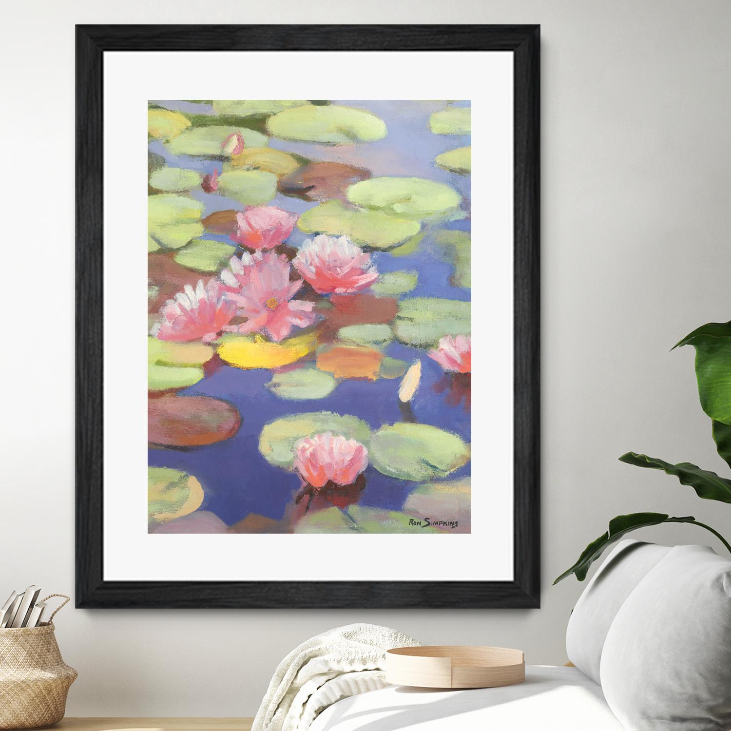 Passion in Pink by Ron Simpkins on GIANT ART - pink flowers nénuphars