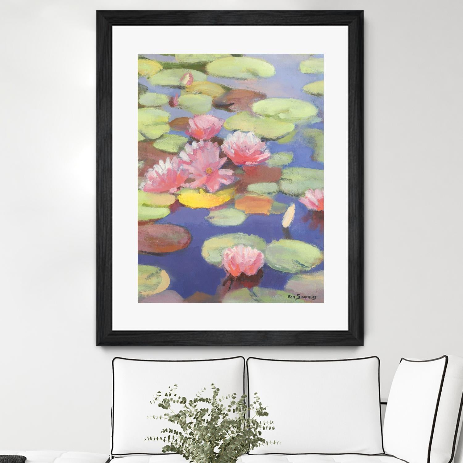 Passion in Pink by Ron Simpkins on GIANT ART - pink flowers nénuphars