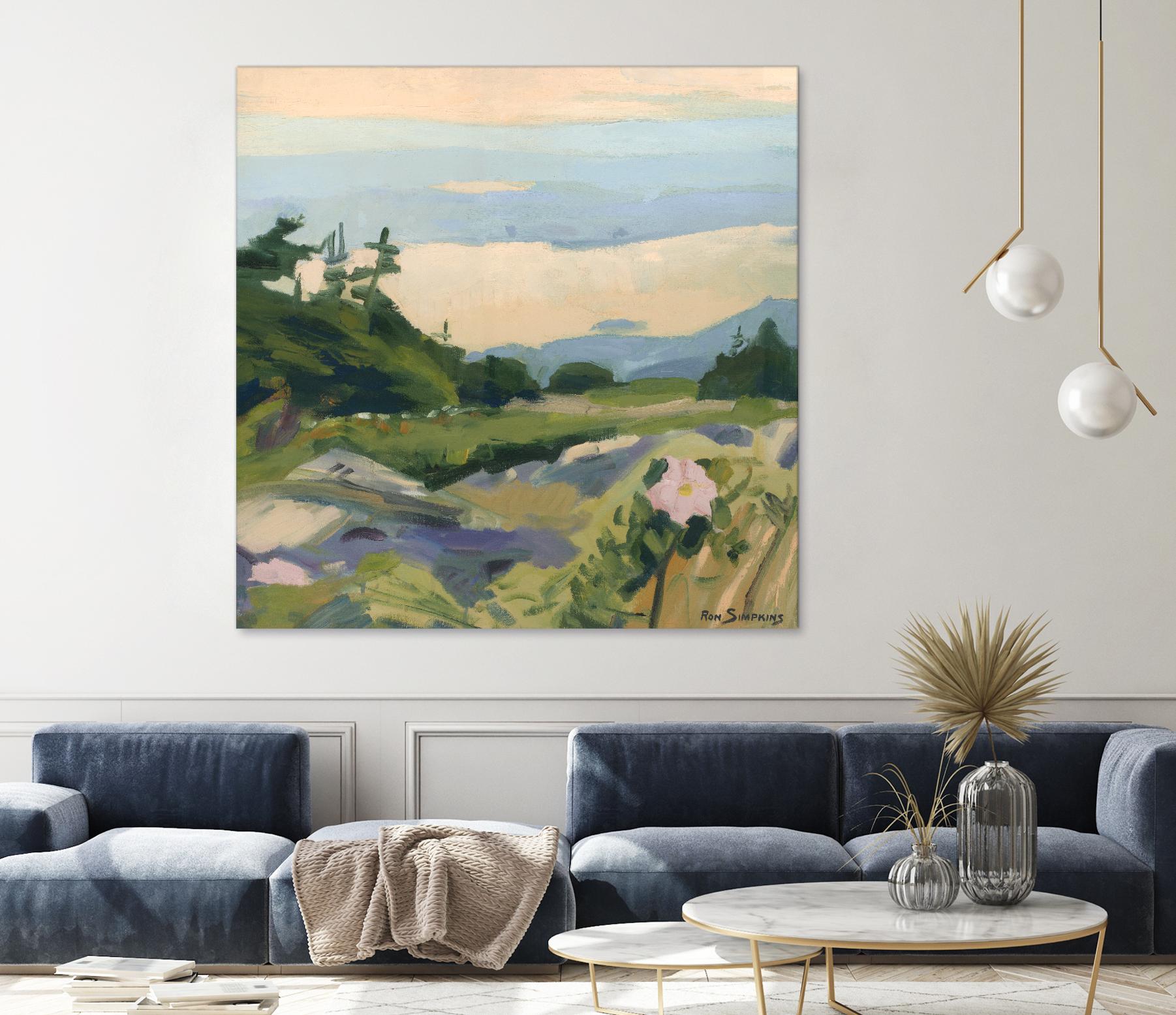 Top of the World by Ron Simpkins on GIANT ART - grey landscape