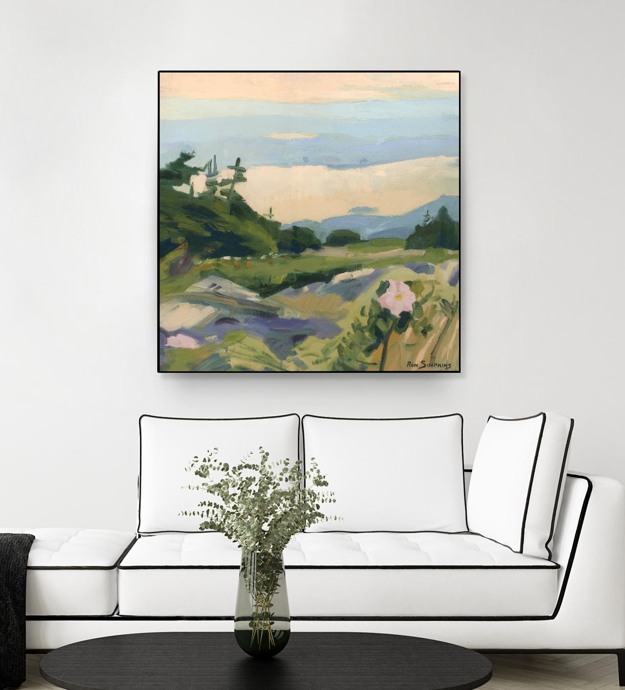 Top of the World by Ron Simpkins on GIANT ART - grey landscape