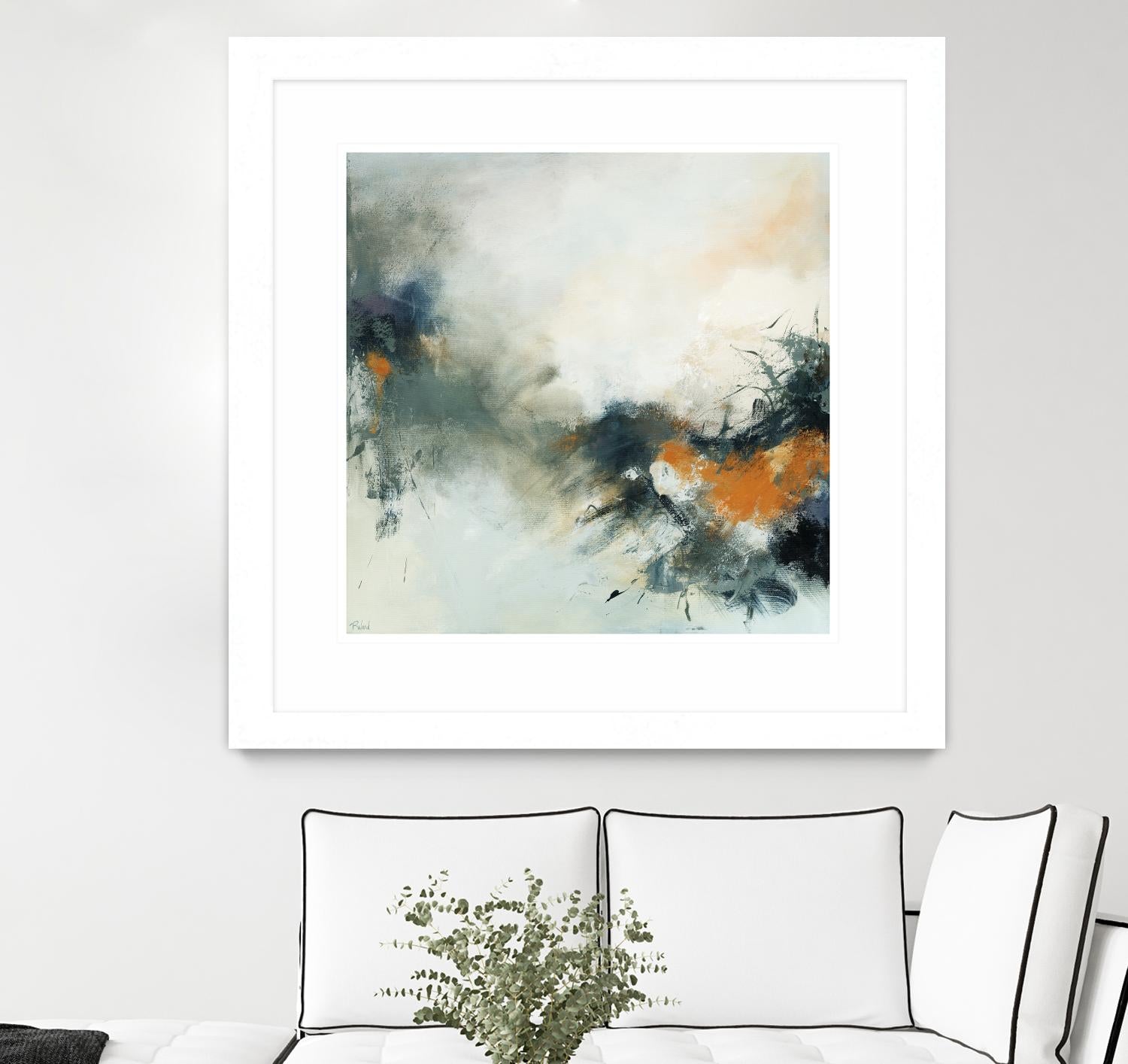 Transition by Roland Benoît on GIANT ART - orange abstract