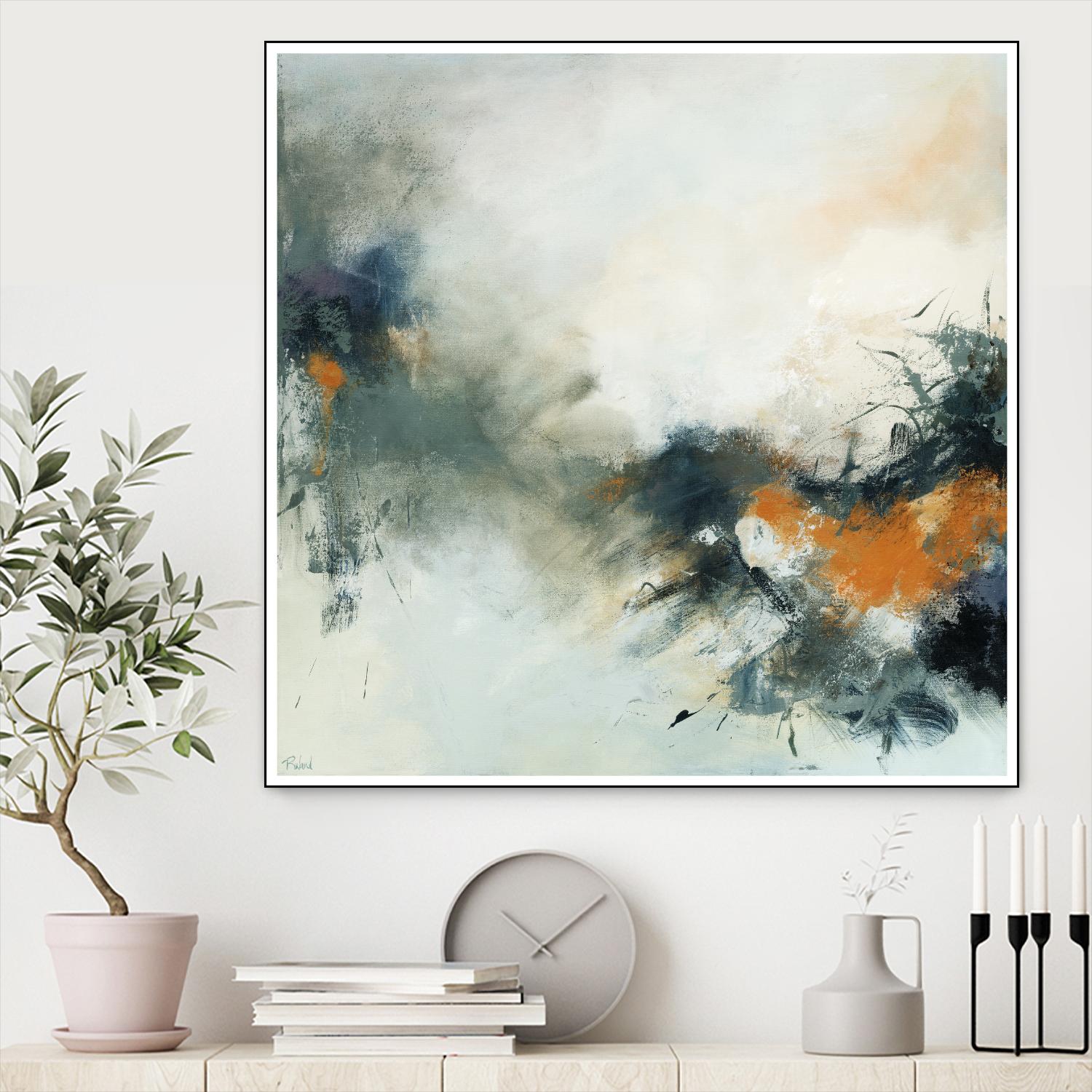 Transition by Roland Benoît on GIANT ART - orange abstract