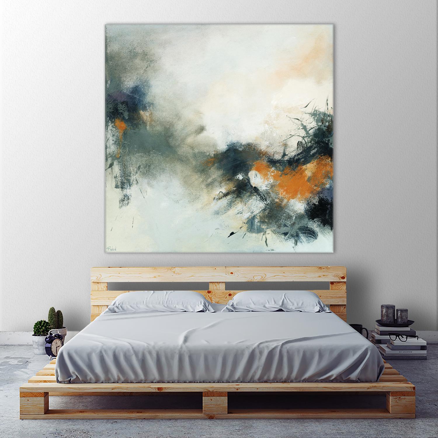 Transition by Roland Benoît on GIANT ART - orange abstract transparence