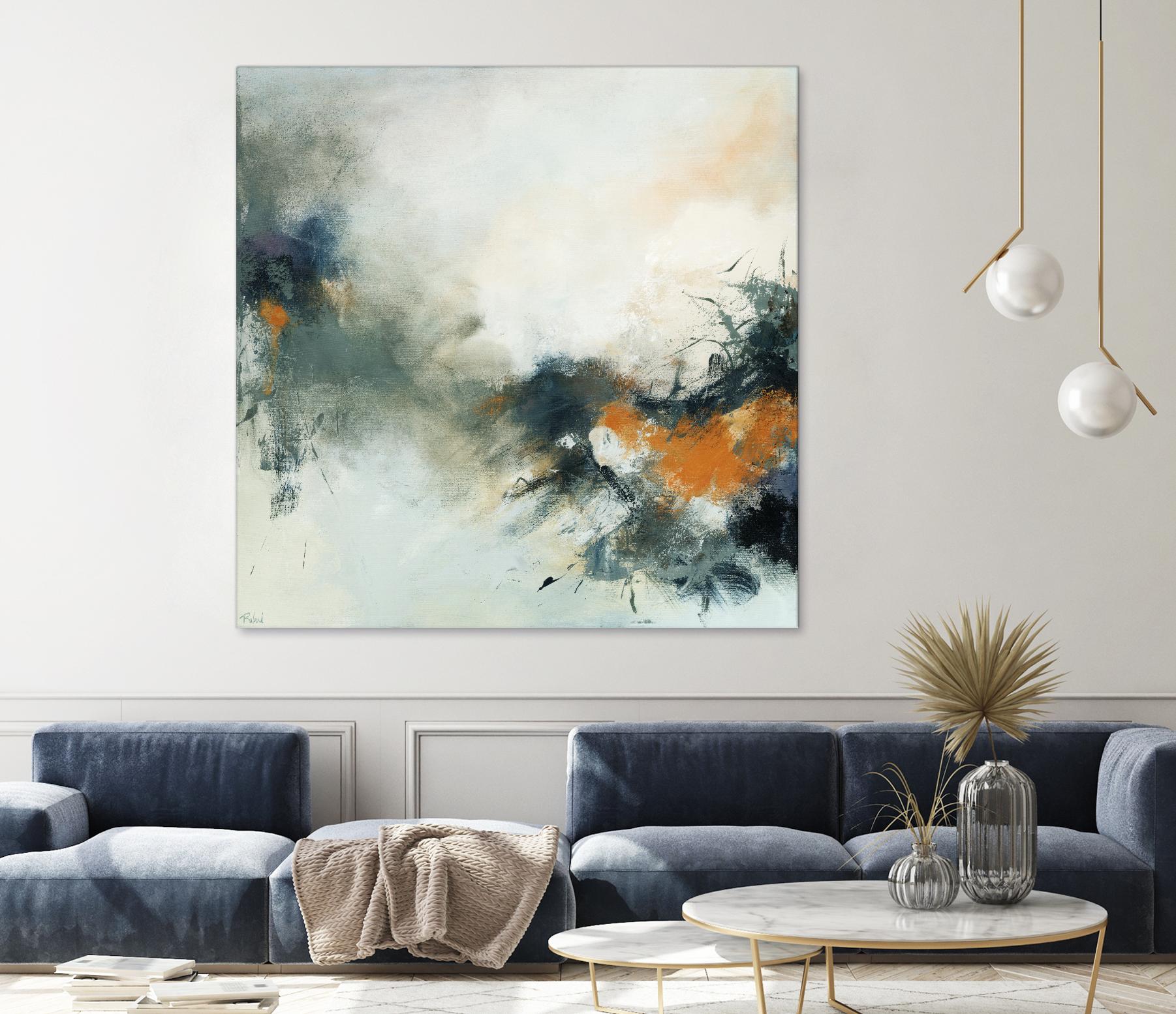 Transition by Roland Benoît on GIANT ART - orange abstract transparence