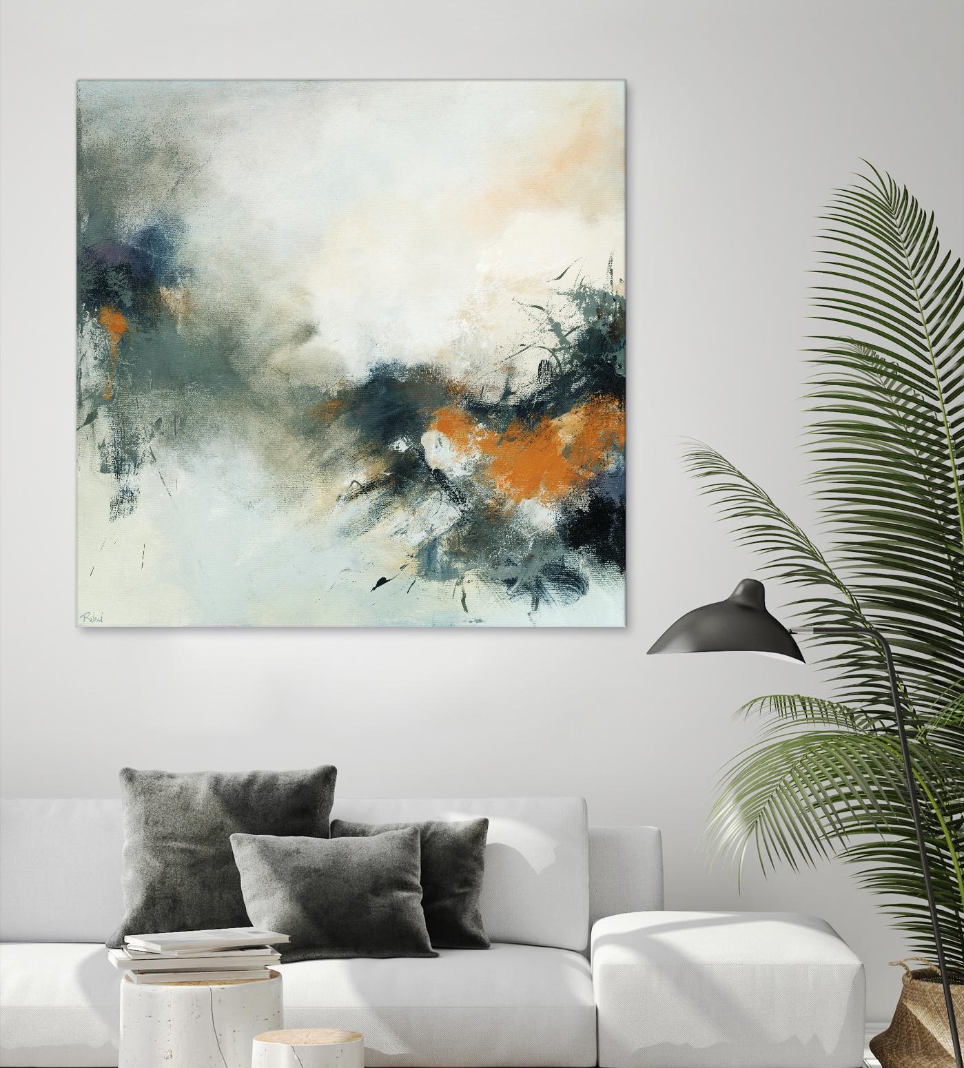 Transition by Roland Benoît on GIANT ART - orange abstract transparence