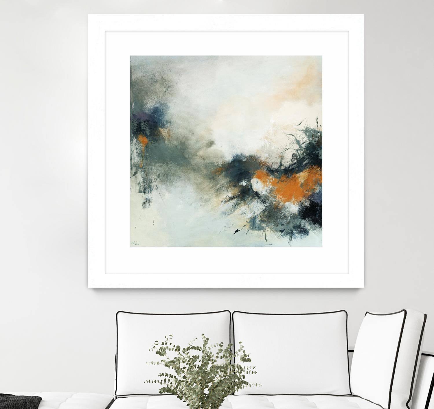 Transition by Roland Benoît on GIANT ART - orange abstract transparence