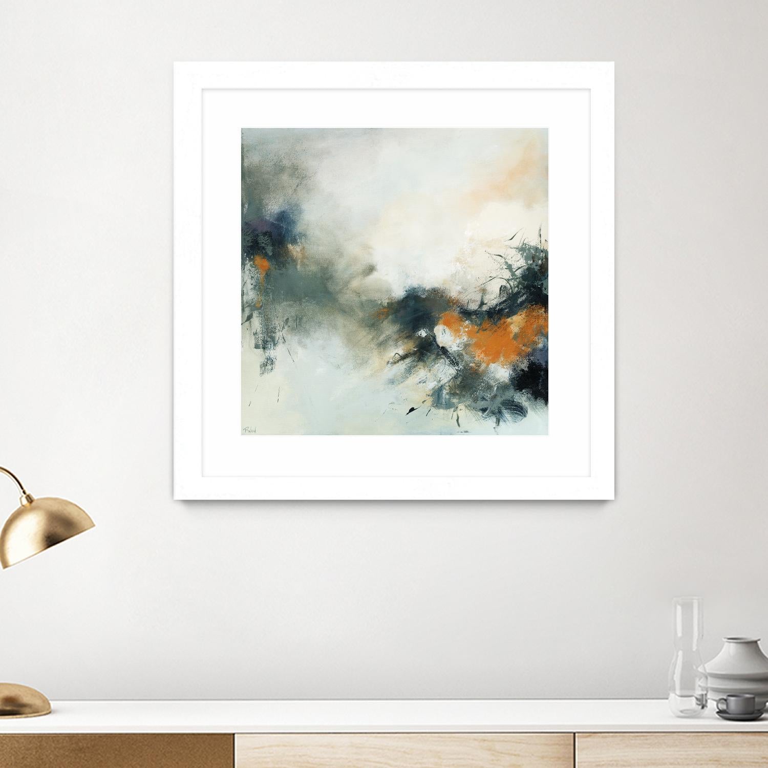 Transition by Roland Benoît on GIANT ART - orange abstract transparence