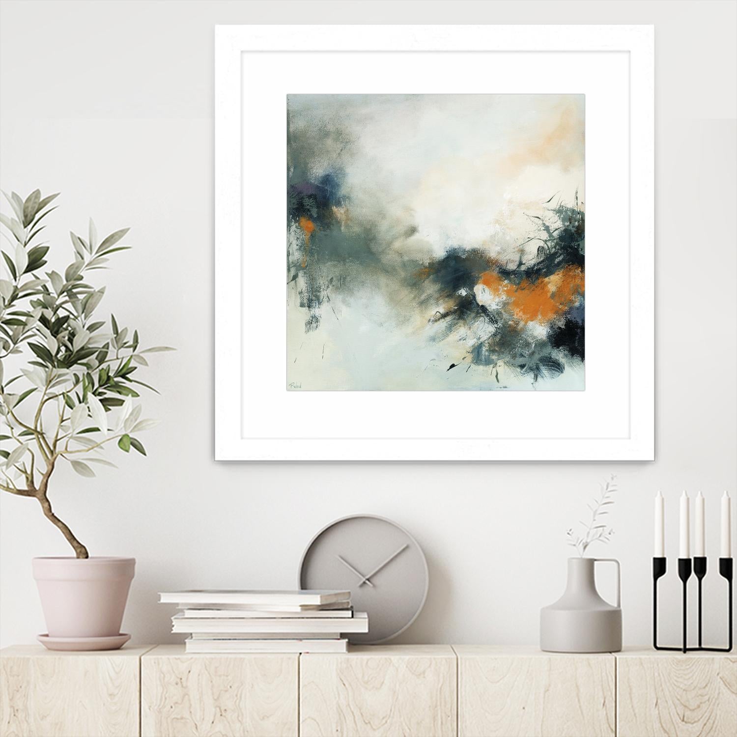 Transition by Roland Benoît on GIANT ART - orange abstract transparence