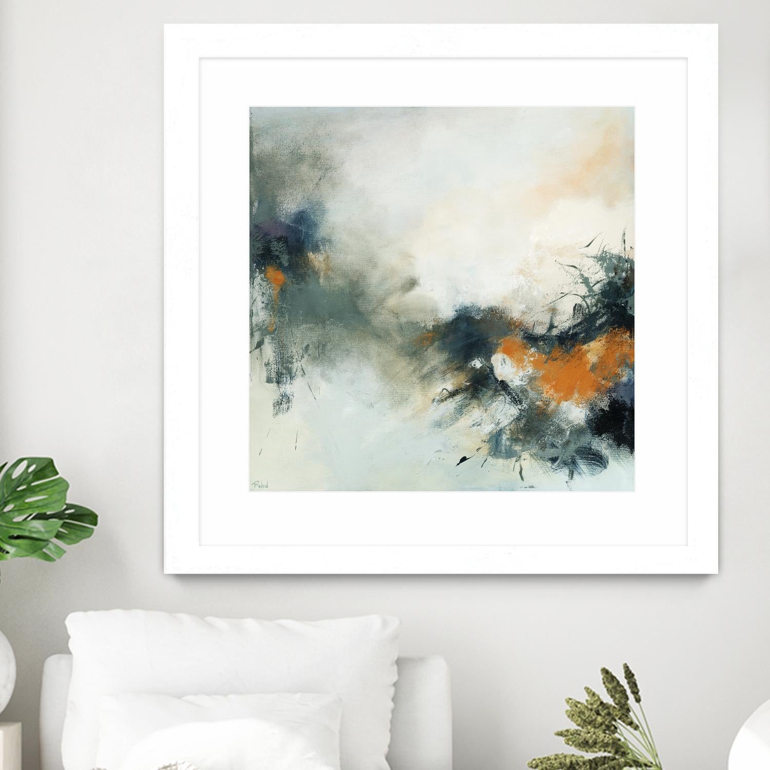 Transition by Roland Benoît on GIANT ART - orange abstract transparence