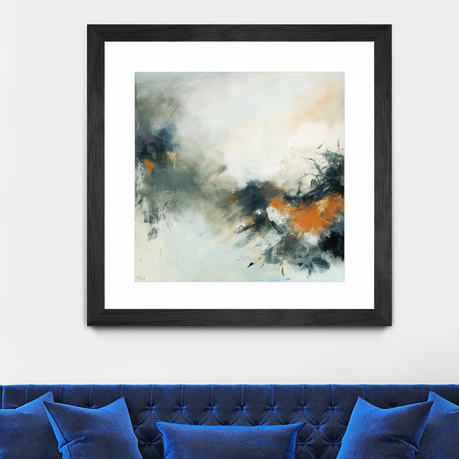 Transition by Roland Benoît on GIANT ART - orange abstract transparence