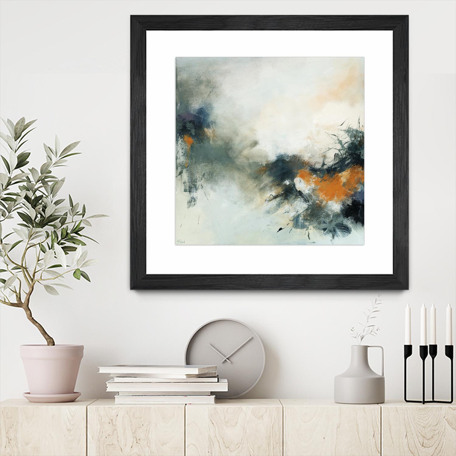 Transition by Roland Benoît on GIANT ART - orange abstract transparence