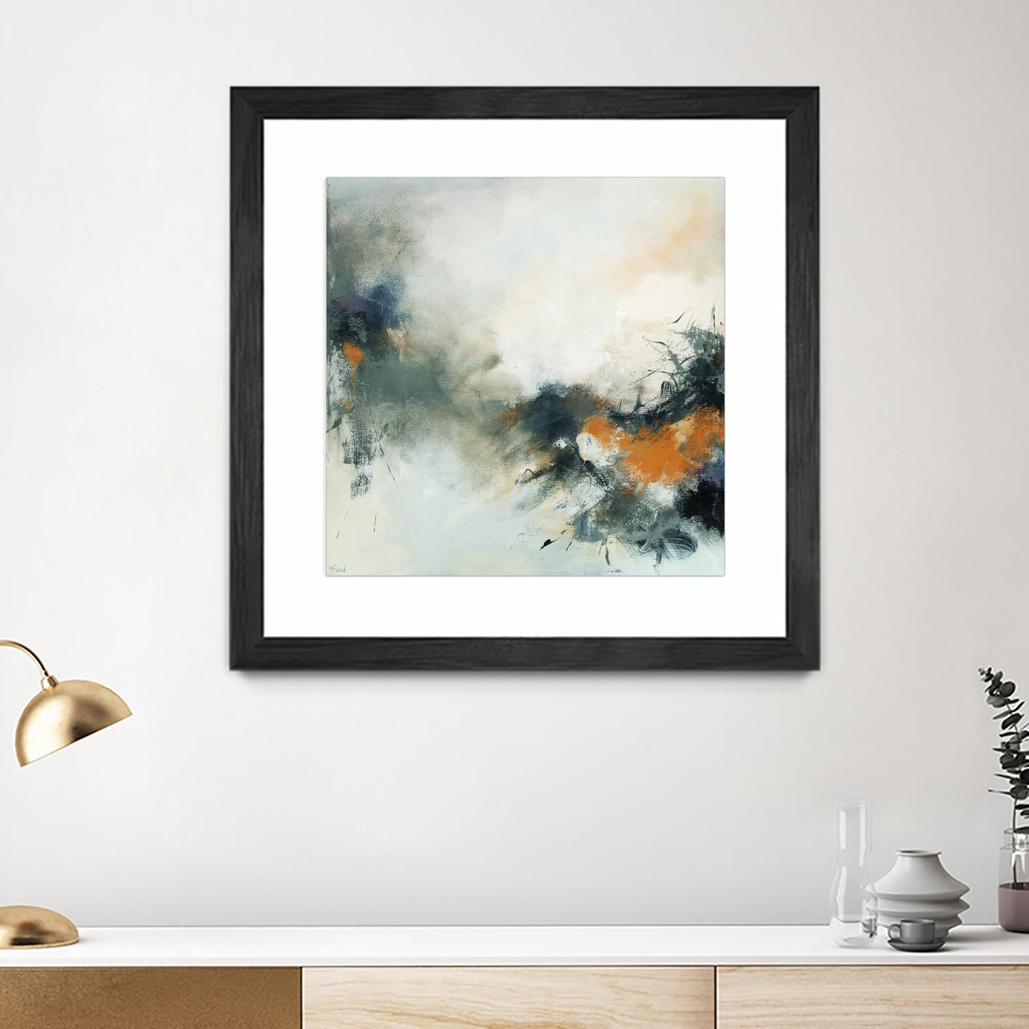 Transition by Roland Benoît on GIANT ART - orange abstract transparence