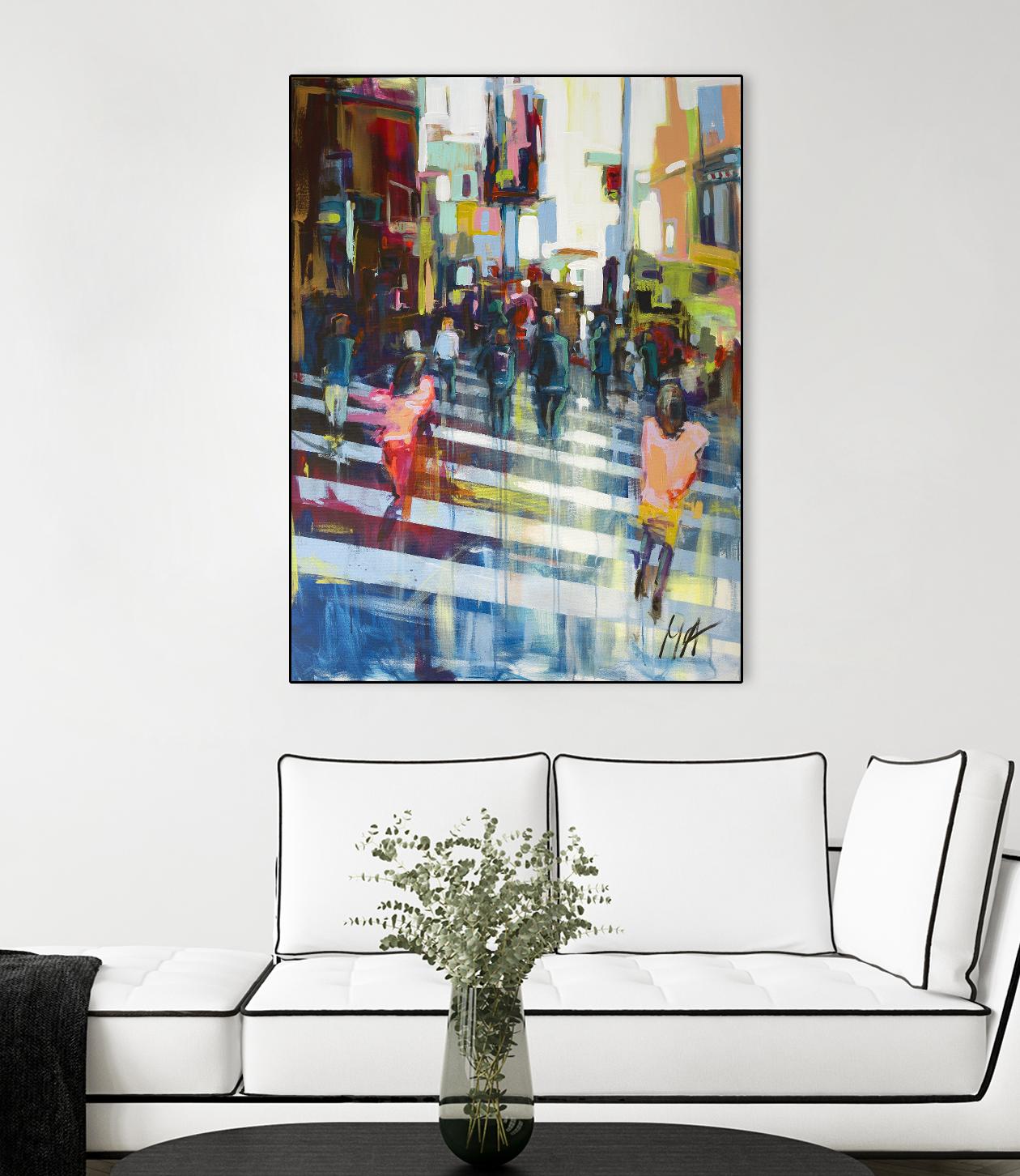 Vie City by Marc Archambault on GIANT ART - blue city scene