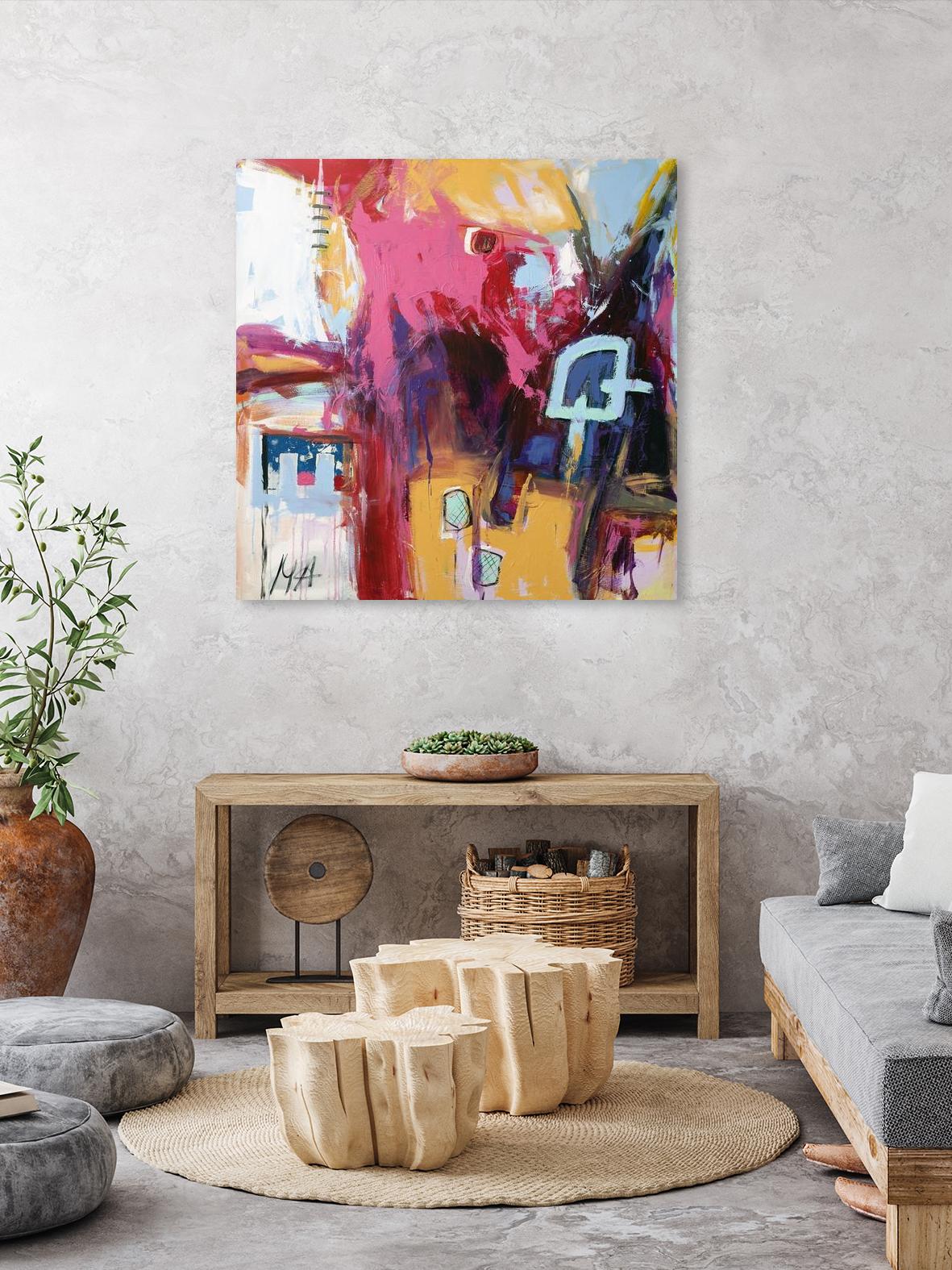 Série Abstrait 03 by Marc Archambault on GIANT ART - pink abstract quebec artists