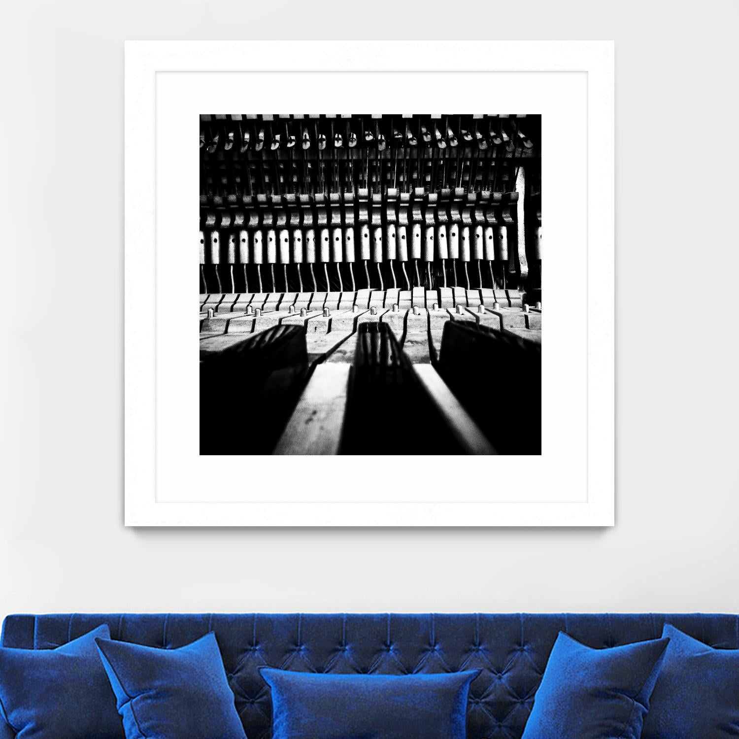 Piano V by Jean-François Dupuis on GIANT ART - white black & white piano