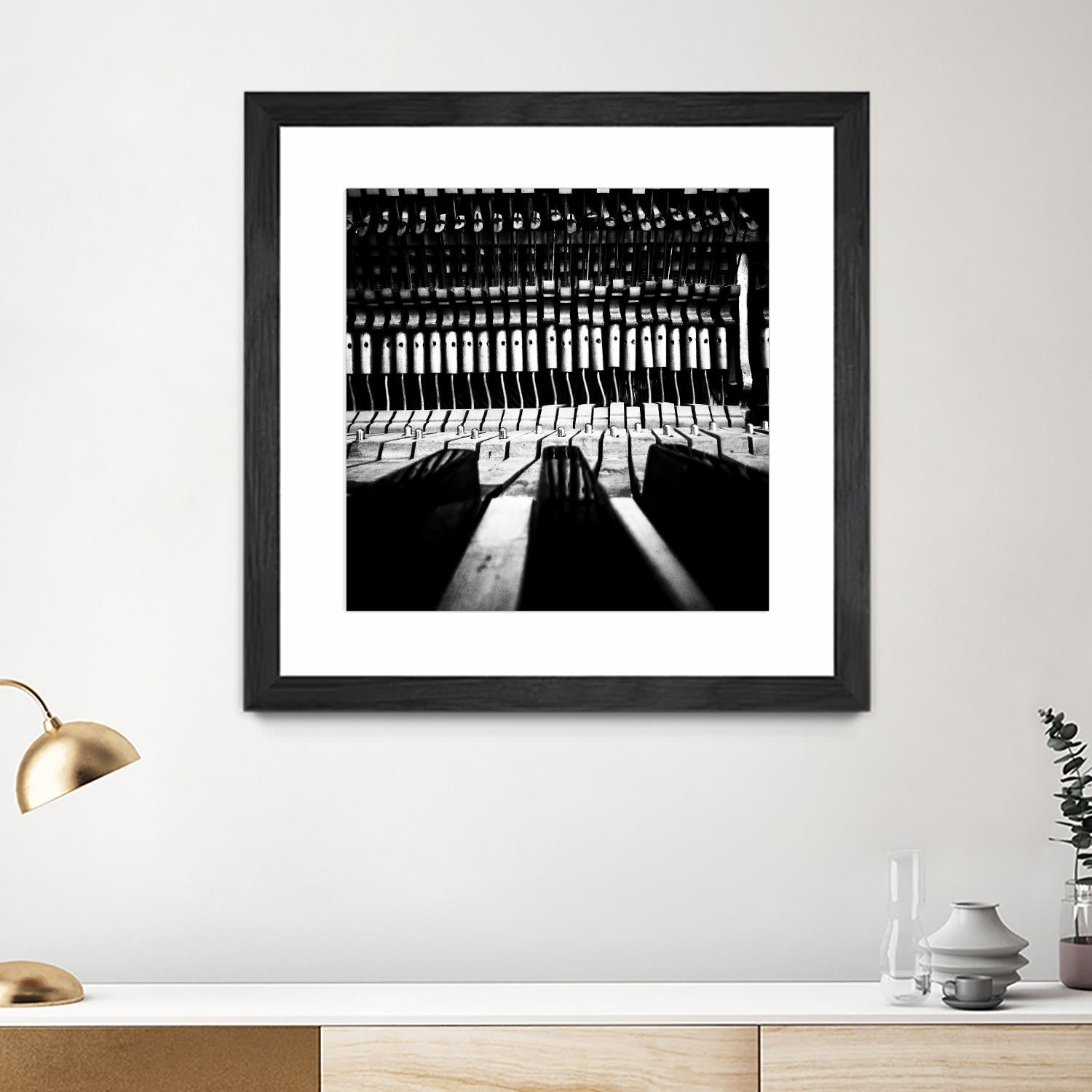 Piano V by Jean-François Dupuis on GIANT ART - white black & white piano