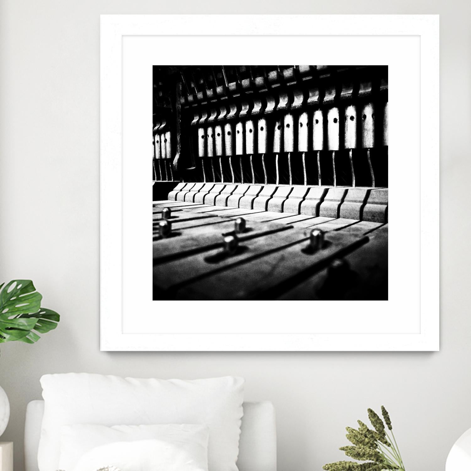 Piano VI by Jean-François Dupuis on GIANT ART - white black & white piano