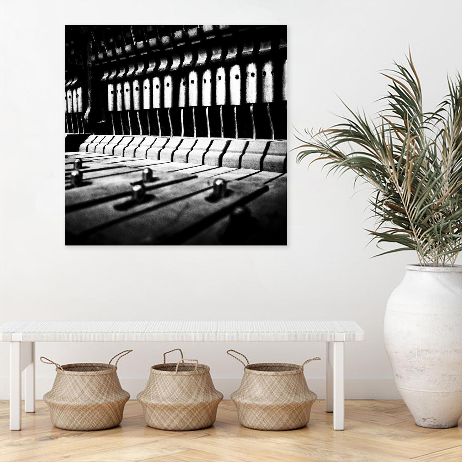 Piano VI by Jean-François Dupuis on GIANT ART - white black & white piano