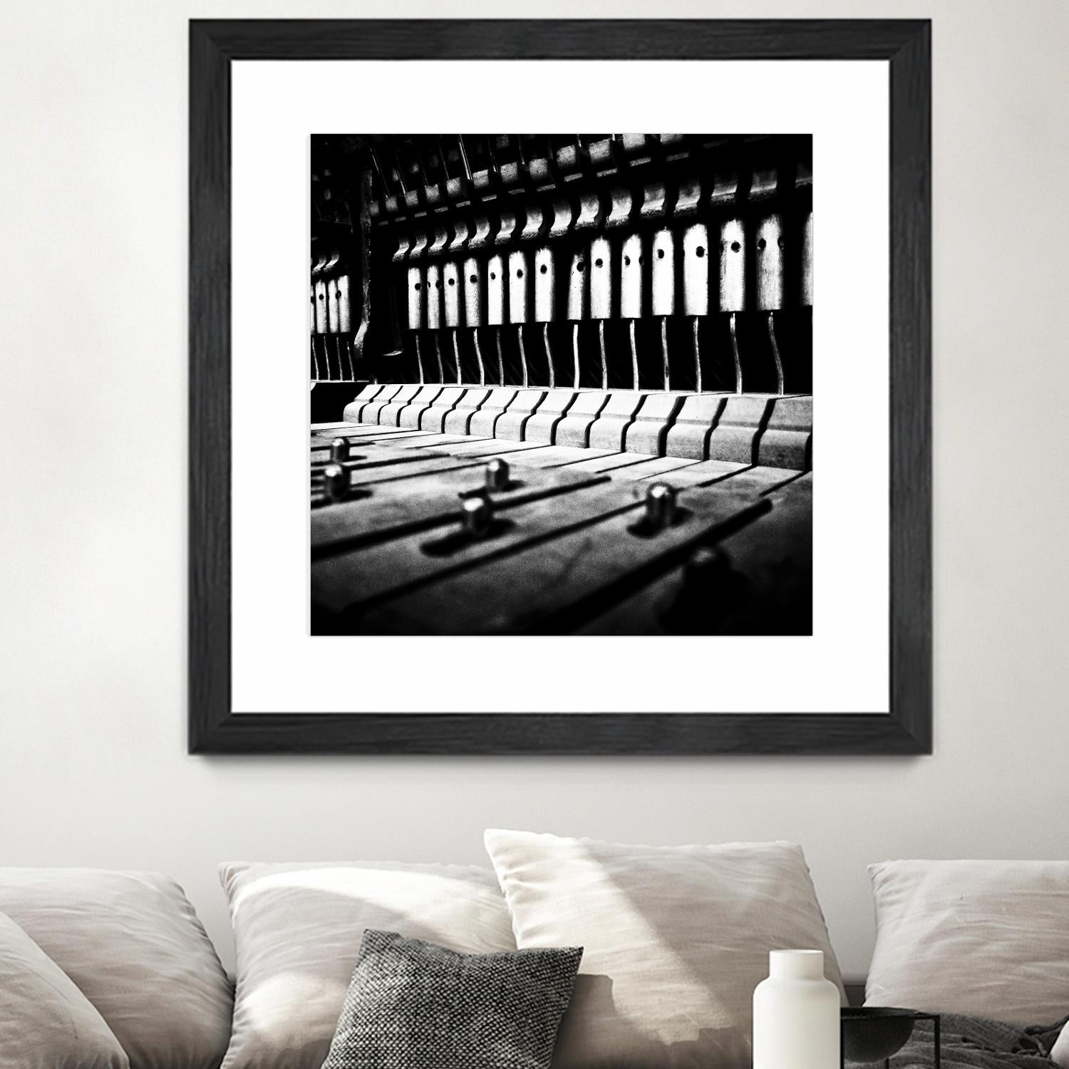 Piano VI by Jean-François Dupuis on GIANT ART - white black & white piano