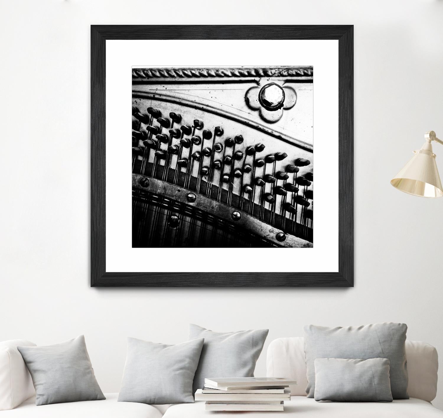 Piano VII by Jean-François Dupuis on GIANT ART - white black & white piano