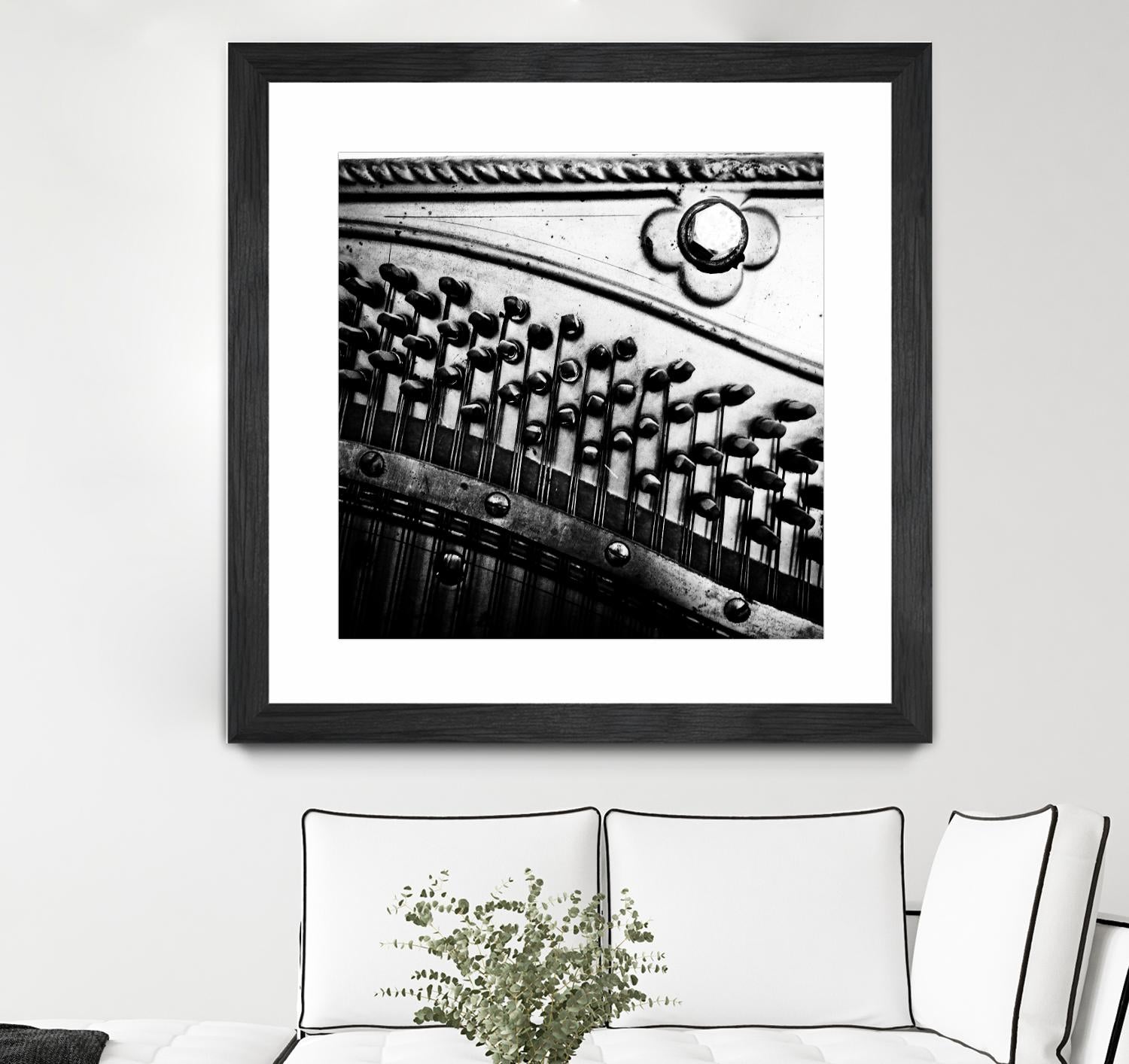 Piano VII by Jean-François Dupuis on GIANT ART - white black & white piano