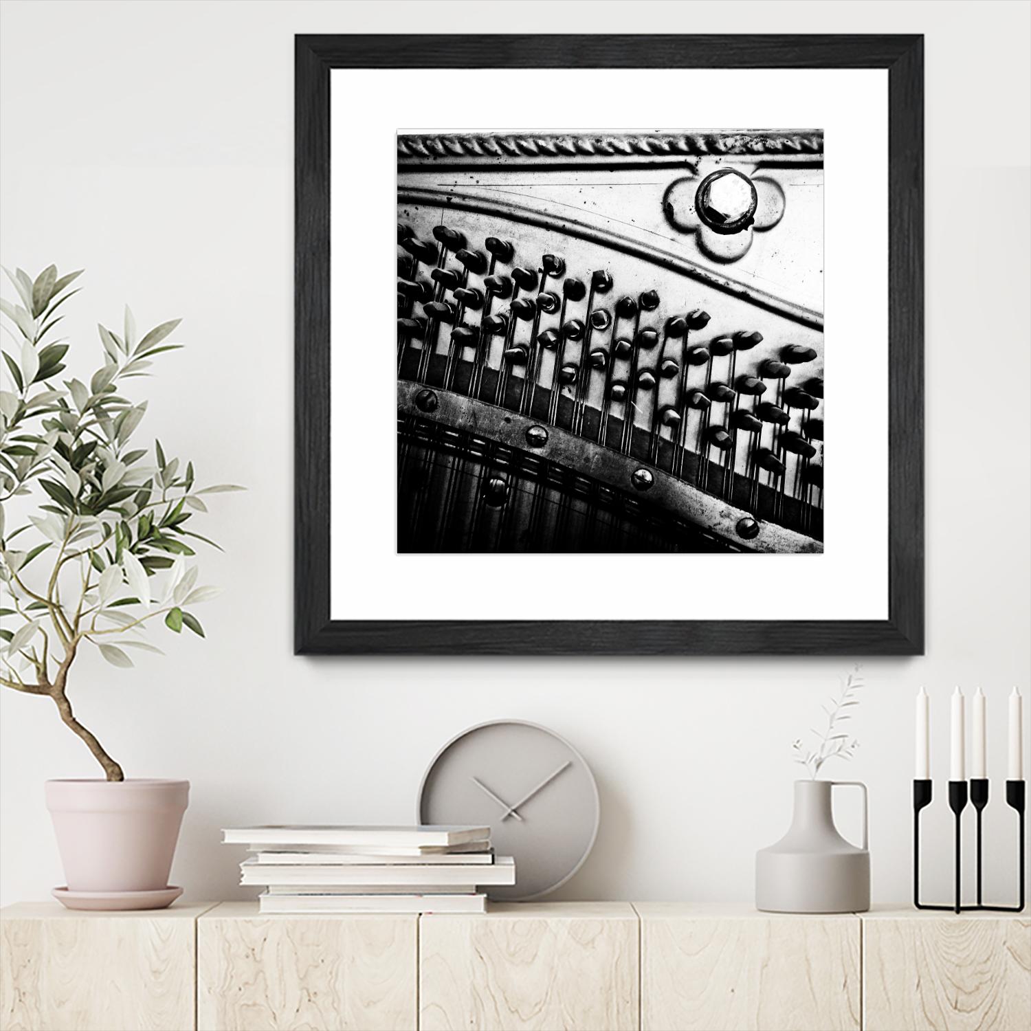 Piano VII by Jean-François Dupuis on GIANT ART - white black & white piano