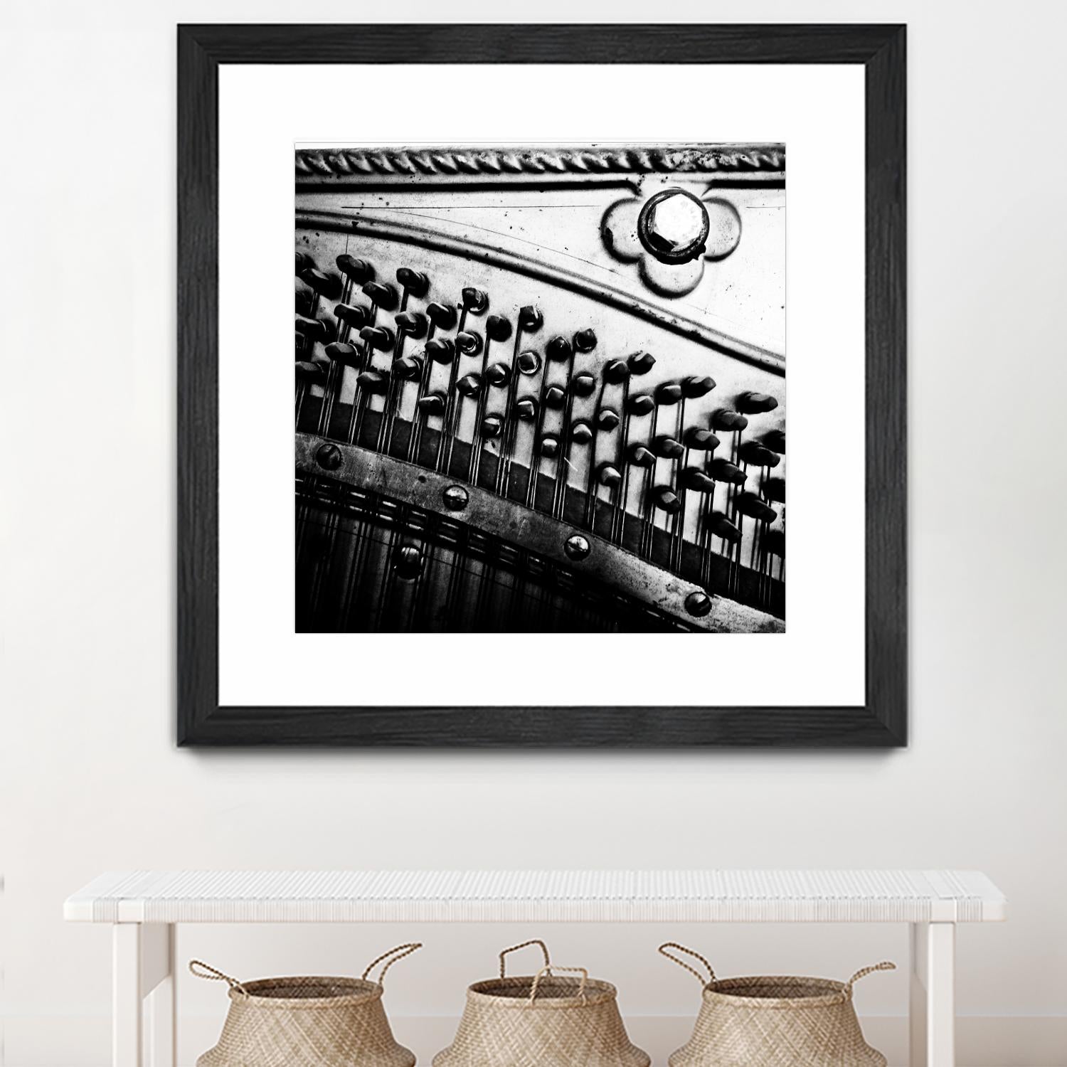 Piano VII by Jean-François Dupuis on GIANT ART - white black & white piano