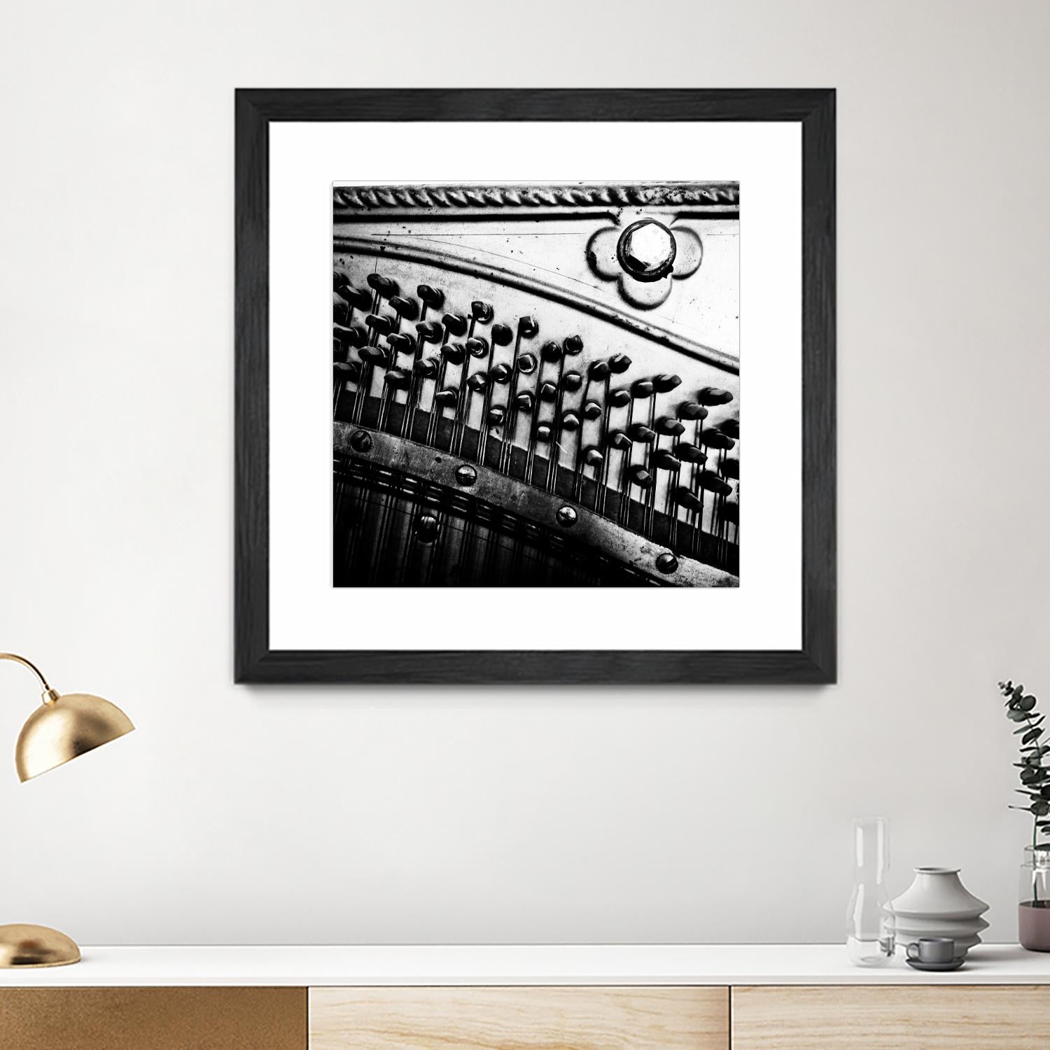 Piano VII by Jean-François Dupuis on GIANT ART - white black & white piano