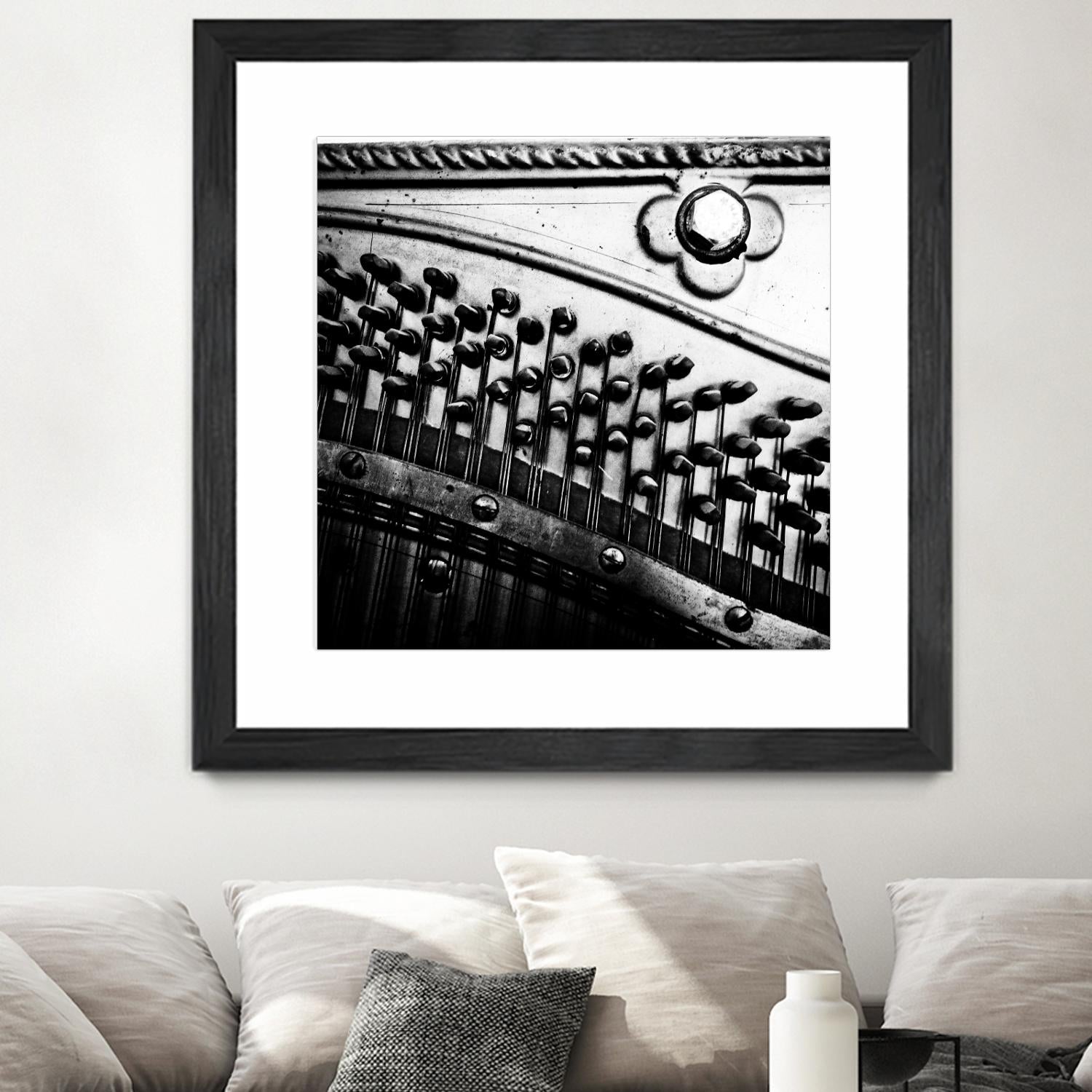 Piano VII by Jean-François Dupuis on GIANT ART - white black & white piano