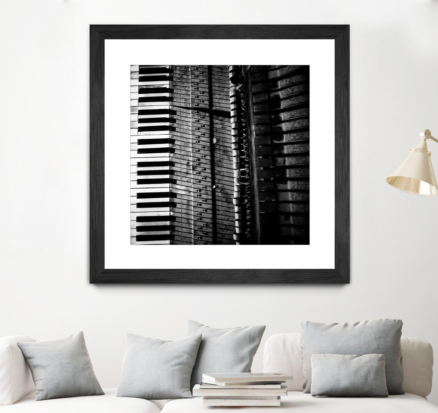 Piano VIII by Jean-François Dupuis on GIANT ART - white black & white piano key
