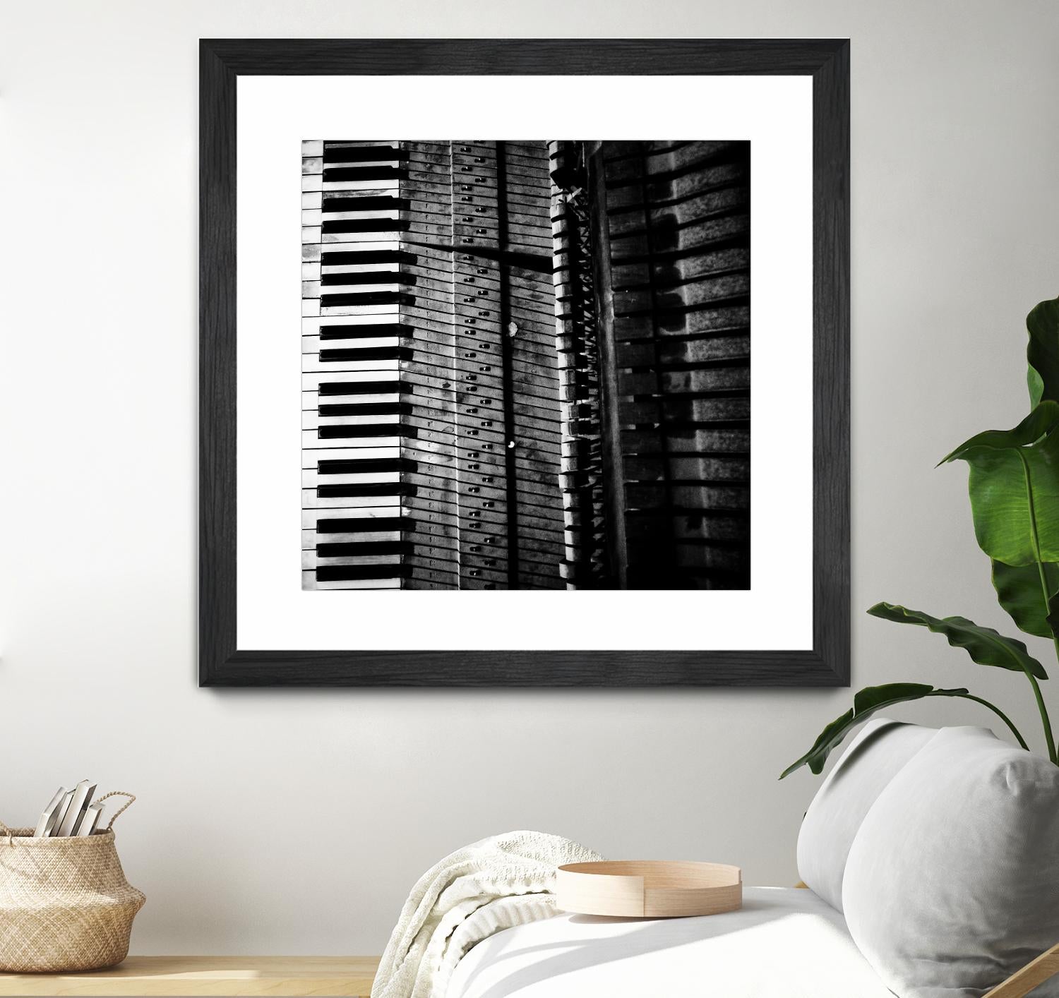 Piano VIII by Jean-François Dupuis on GIANT ART - white black & white piano key