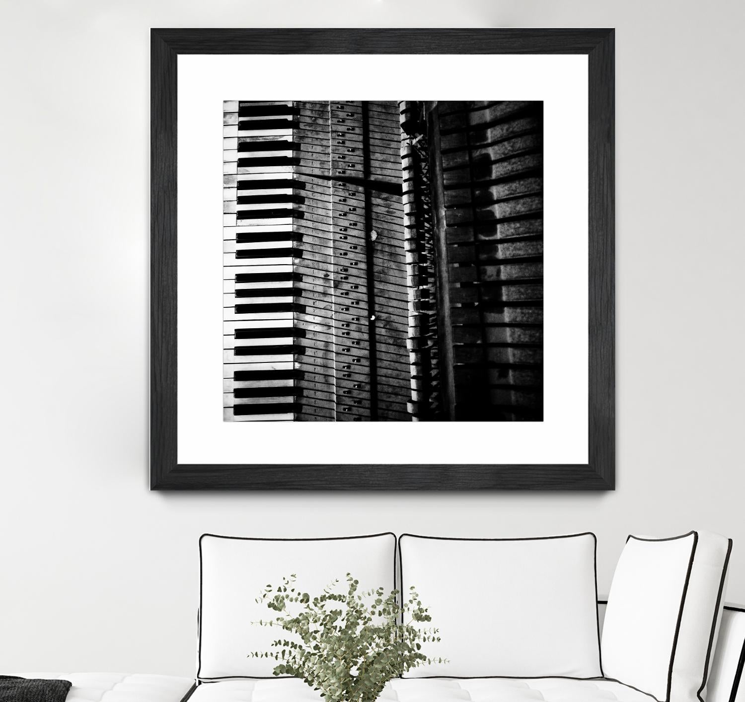 Piano VIII by Jean-François Dupuis on GIANT ART - white black & white piano key