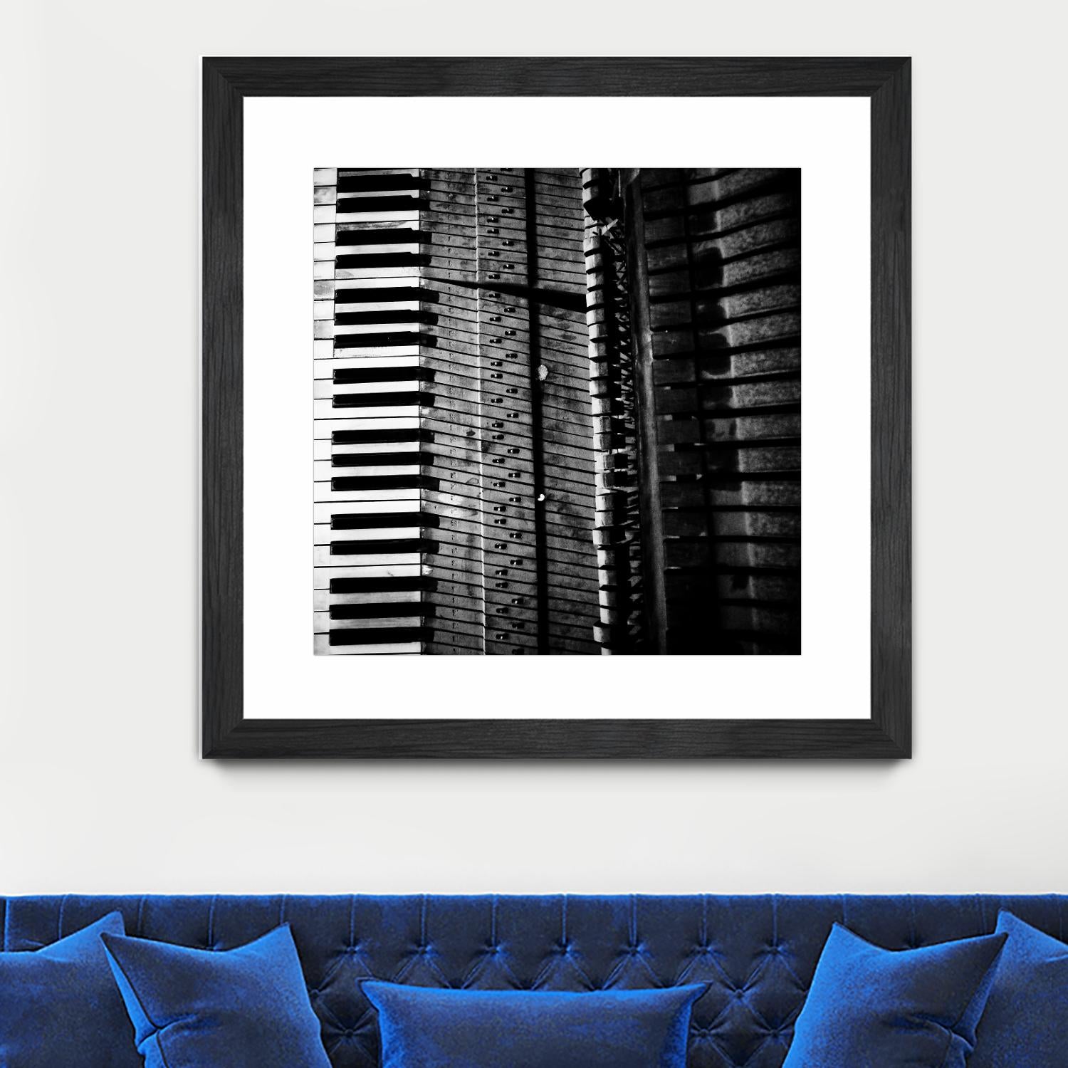 Piano VIII by Jean-François Dupuis on GIANT ART - white black & white piano key