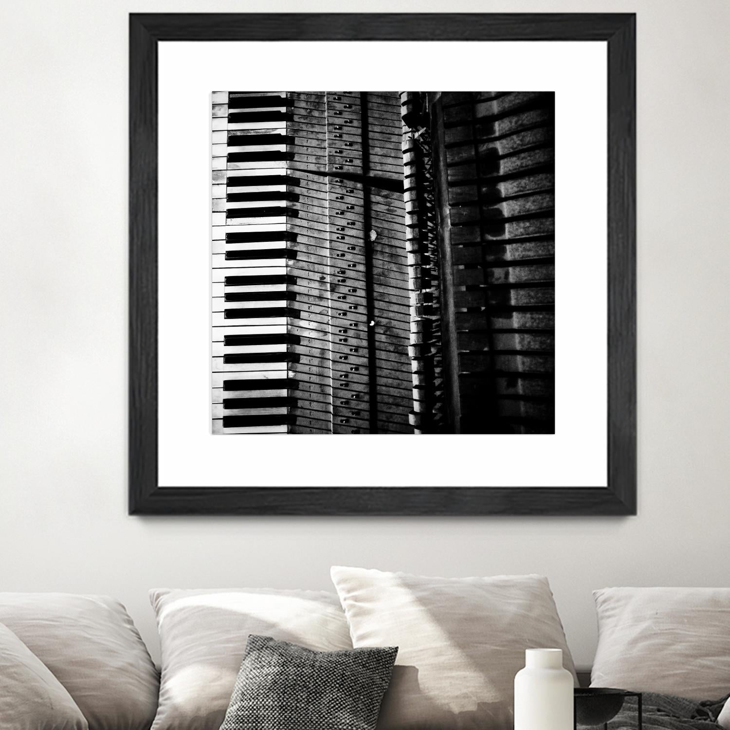 Piano VIII by Jean-François Dupuis on GIANT ART - white black & white piano key